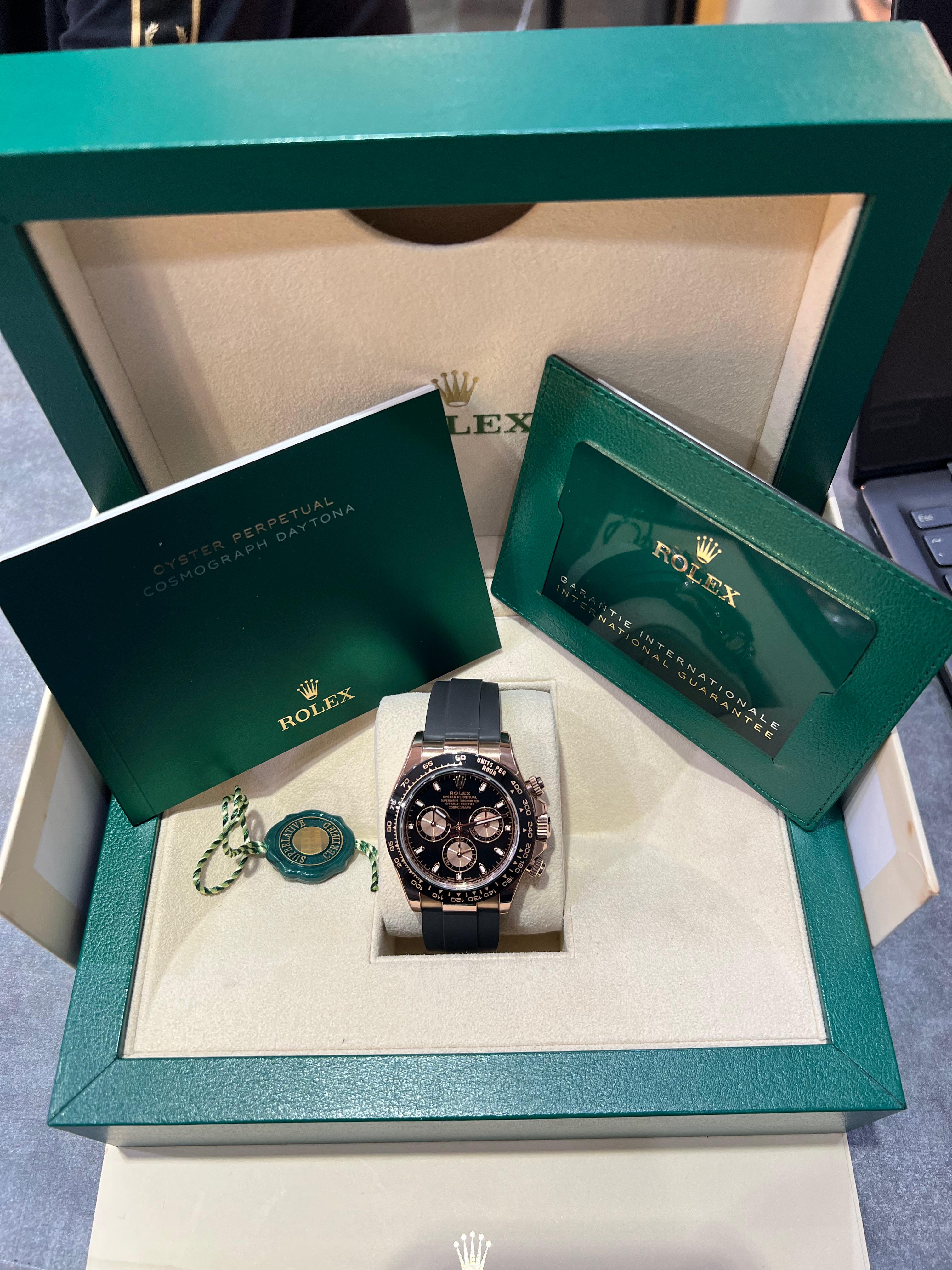 DAYTONA OYSTERFLEX ROSEGOLD BLACK DIAL (2022)