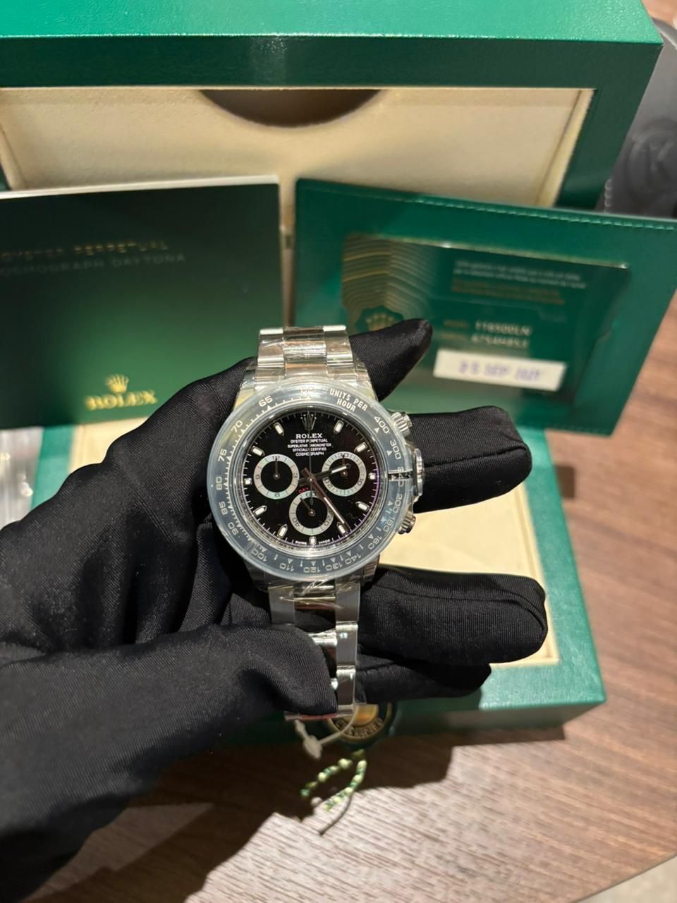 DAYTONA STEEL BLACK DIAL CERAMIC BEZEL (2021)