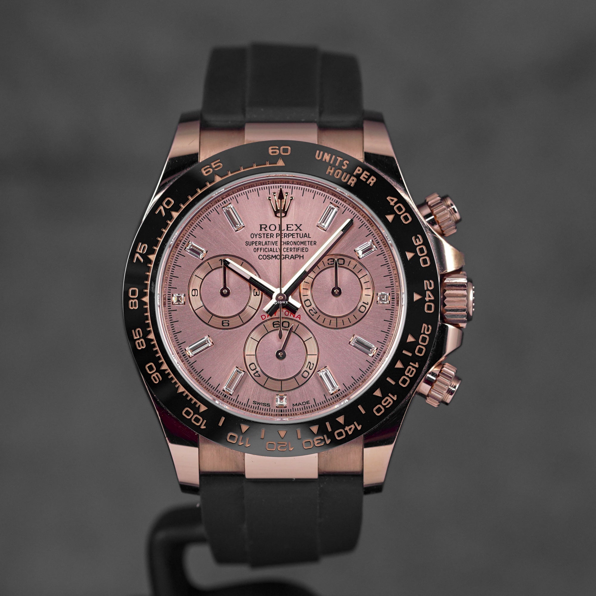 DAYTONA OYSTERFLEX ROSEGOLD PINK SUNDUST DIAMOND DIAL (2019)
