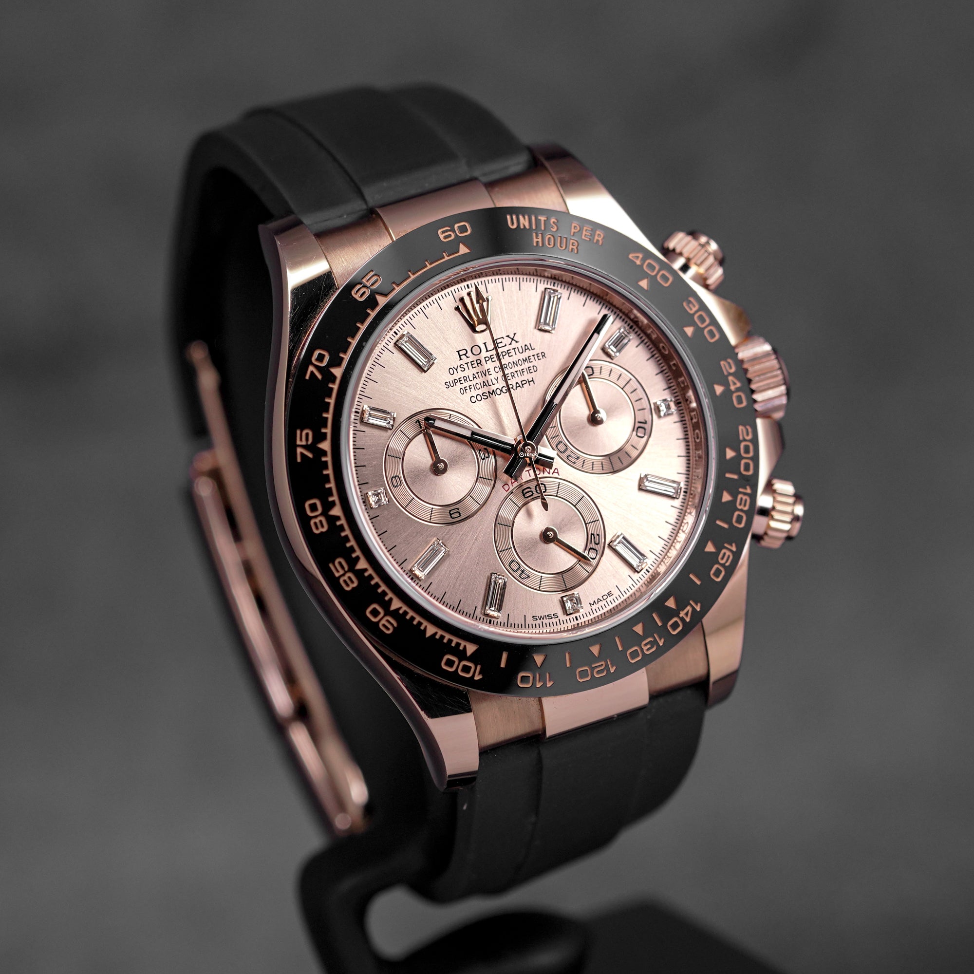 DAYTONA OYSTERFLEX ROSEGOLD PINK SUNDUST DIAMOND DIAL (2019)