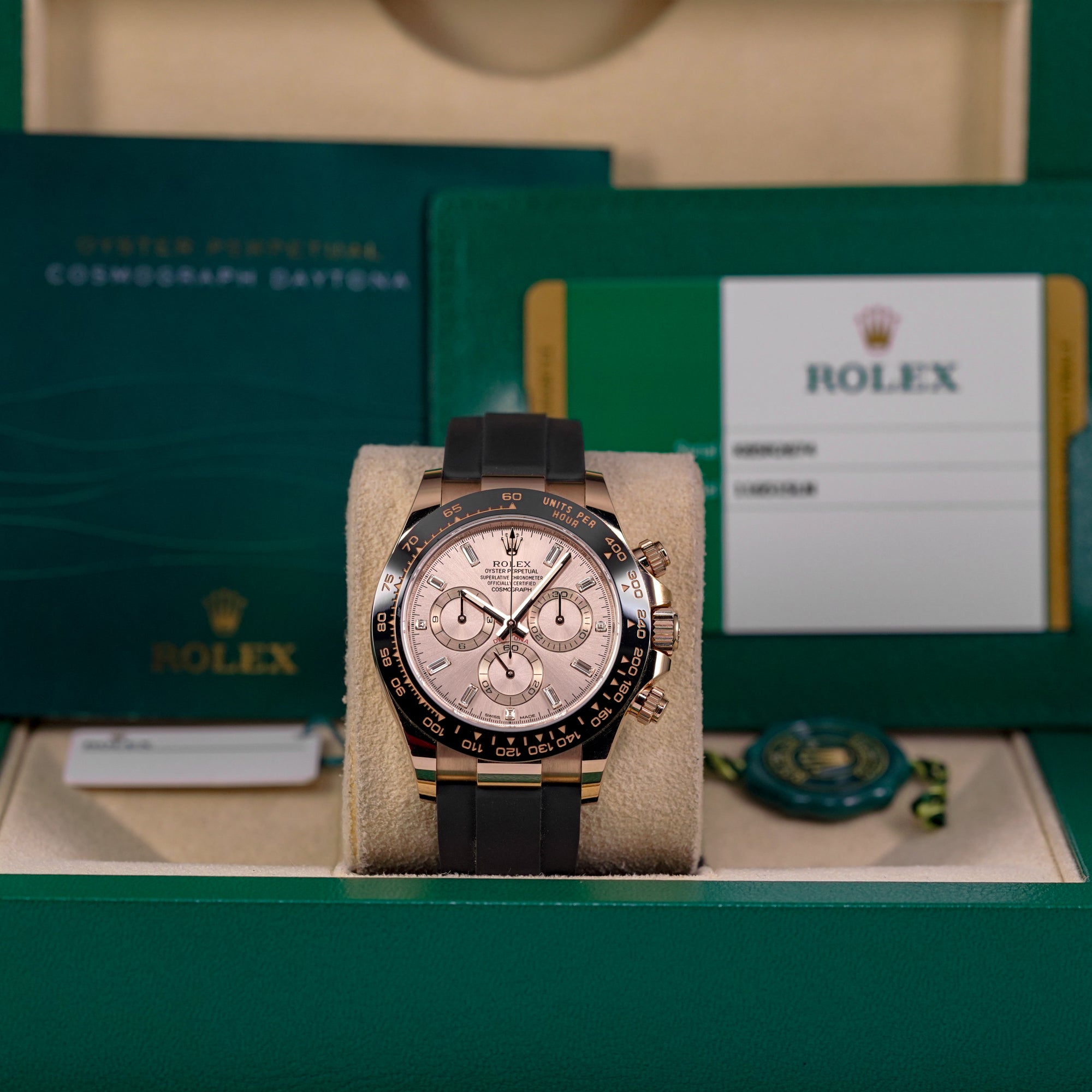 DAYTONA OYSTERFLEX ROSEGOLD PINK SUNDUST DIAMOND DIAL (2019)