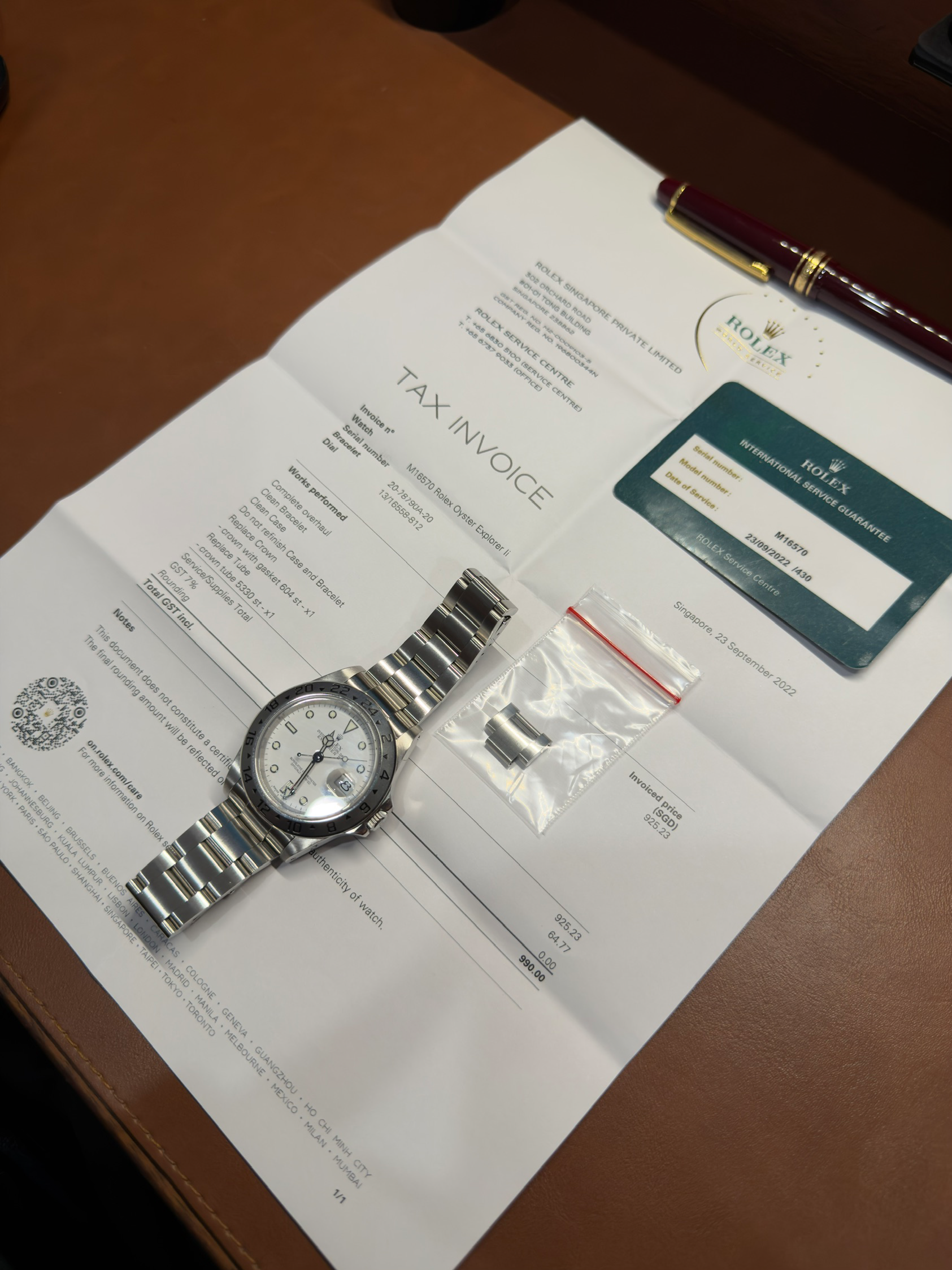EXPLORER-II 16570 WHITE POLAR DIAL 'K SERIES' (WATCH ONLY)