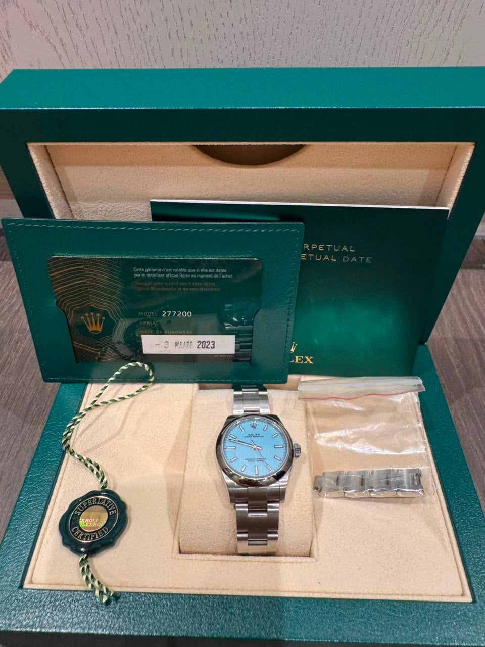 OYSTER PERPETUAL 31MM TIFFANY DIAL (2023)