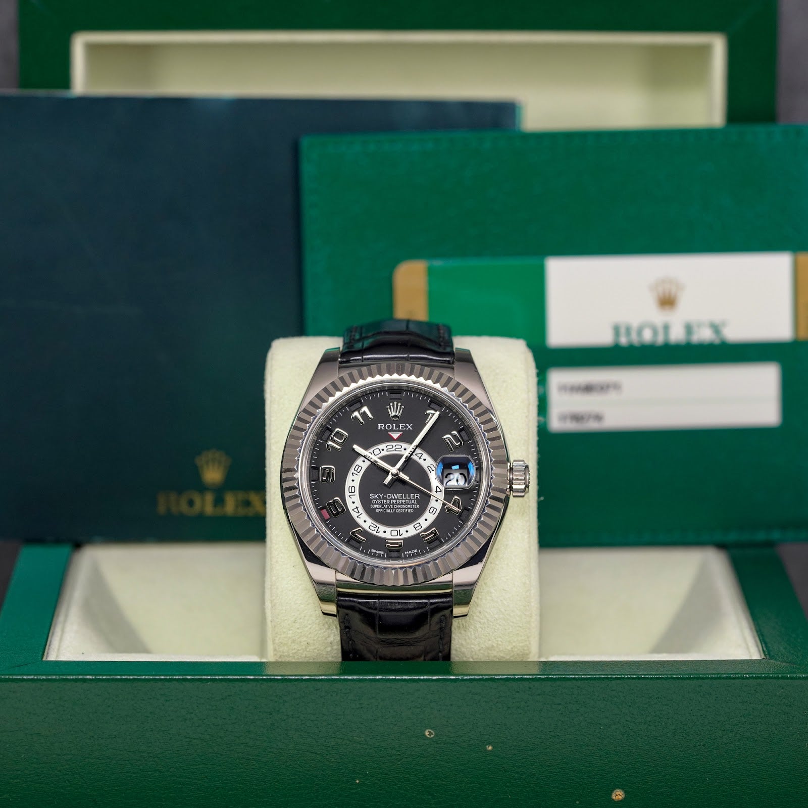 SKY-DWELLER WHITEGOLD BLACK ARABIC DIAL (2016)