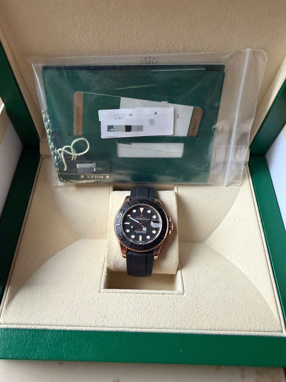 YACHT-MASTER 37MM OYSTERFLEX ROSEGOLD (2016)