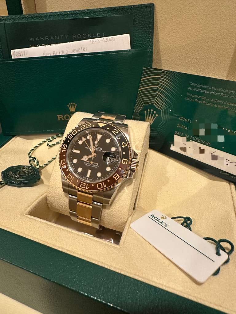 GMT MASTER-II ROOTBEER TWOTONE ROSEGOLD (2020)