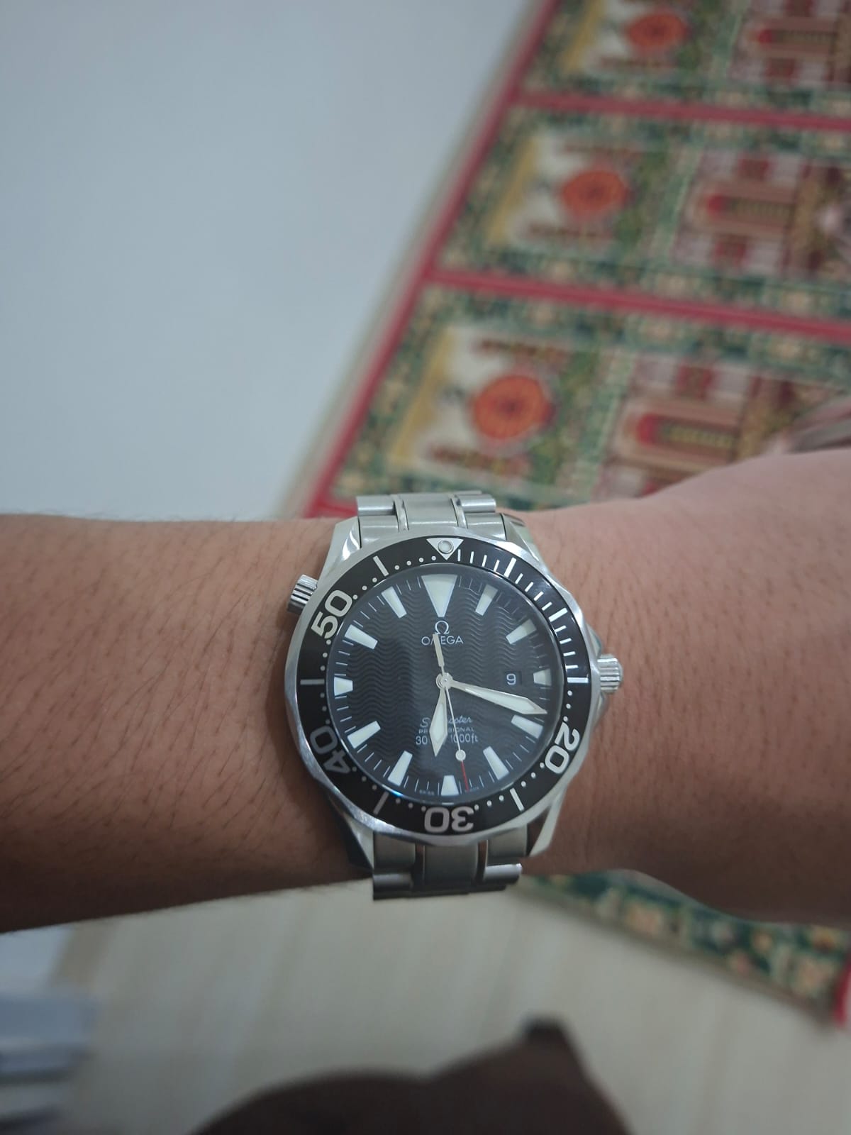 SEAMASTER DIVER 300 QUARTZ BLACK DIAL (WATCH & BOX)