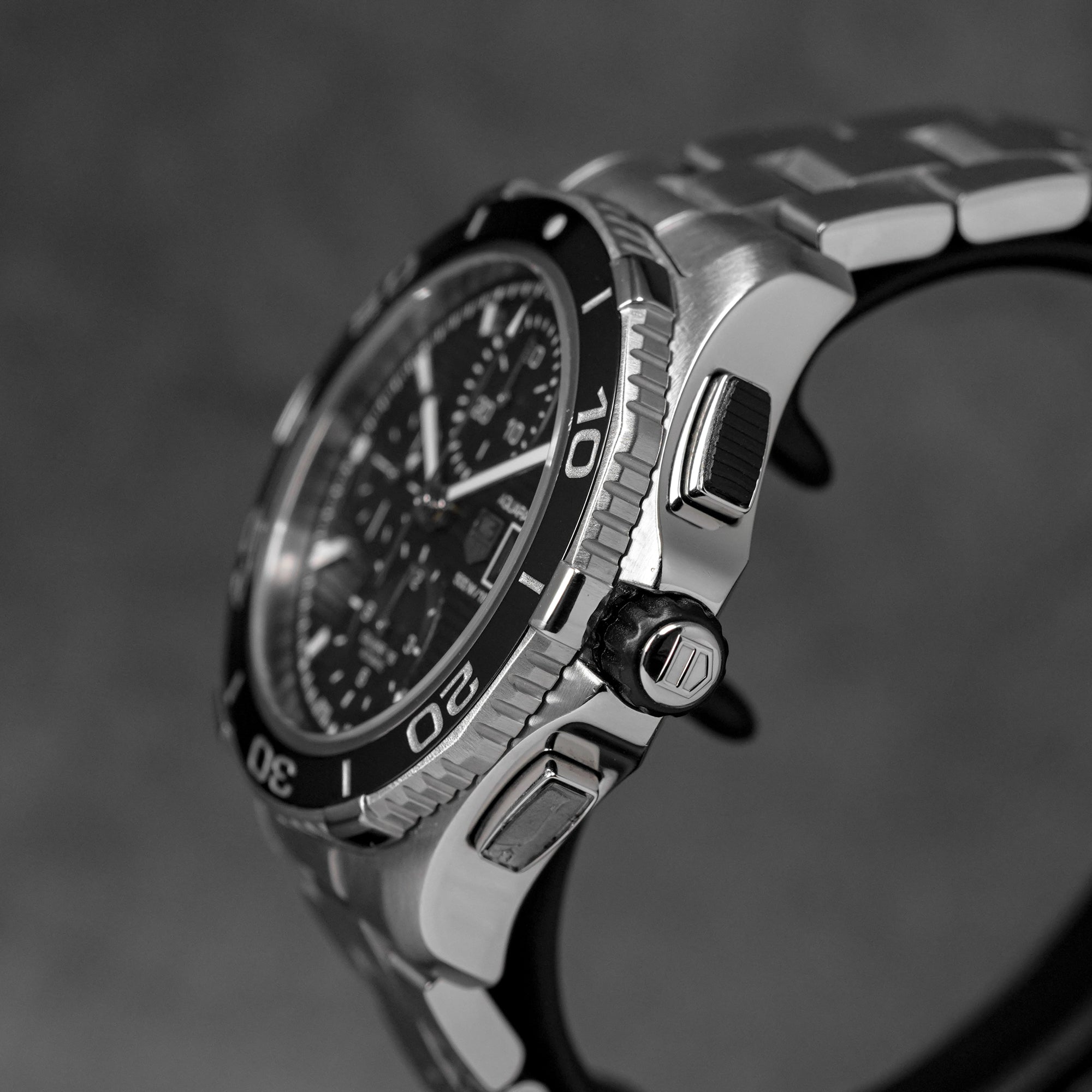 AQUARACER 500M CALIBRE 16 CHRONOGRAPH BLACK DIAL (2015)