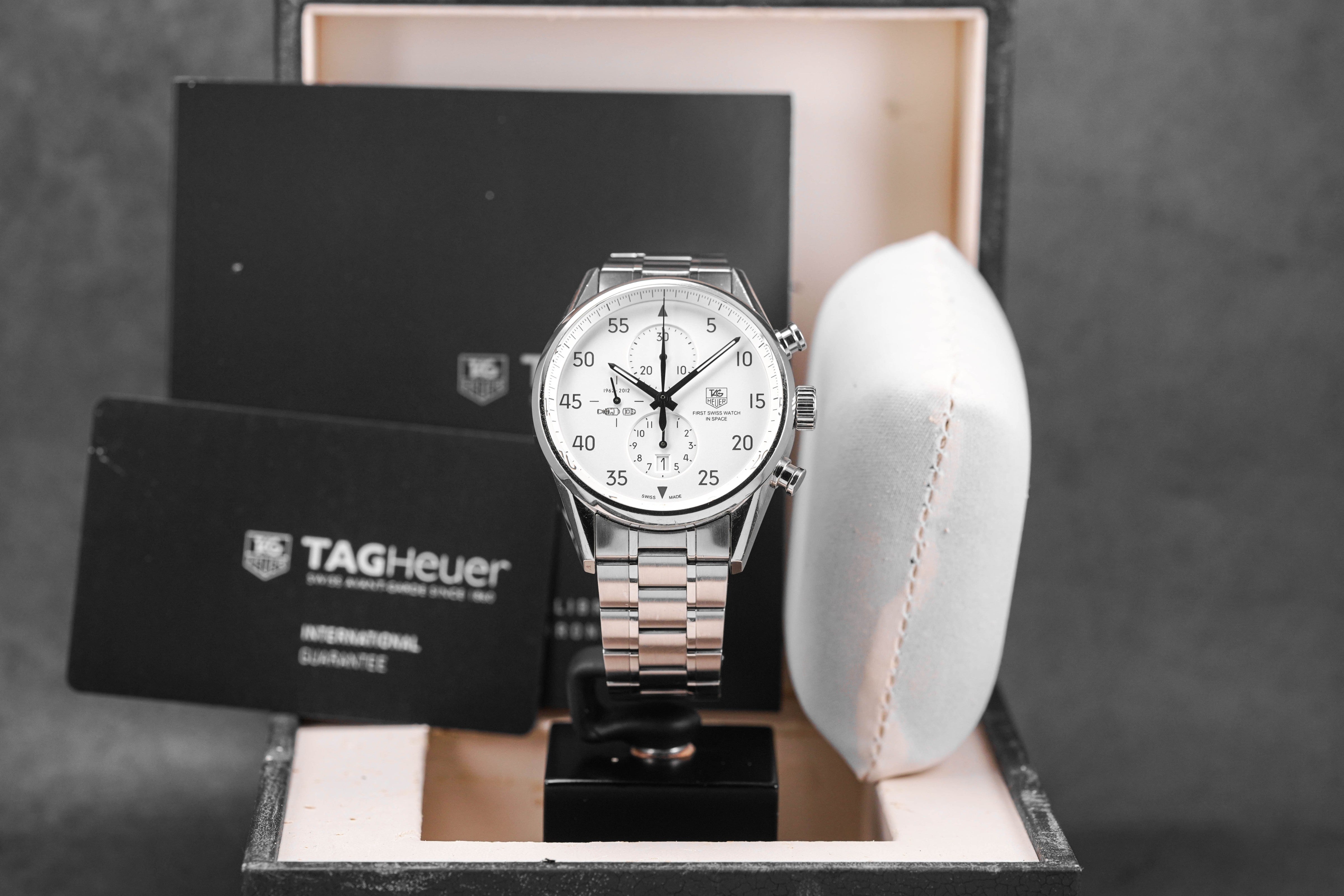 TAG HEUER CARRERA CALIBRE 1887 CHRONOGRAPH SILVER DIAL 'SPACE X
