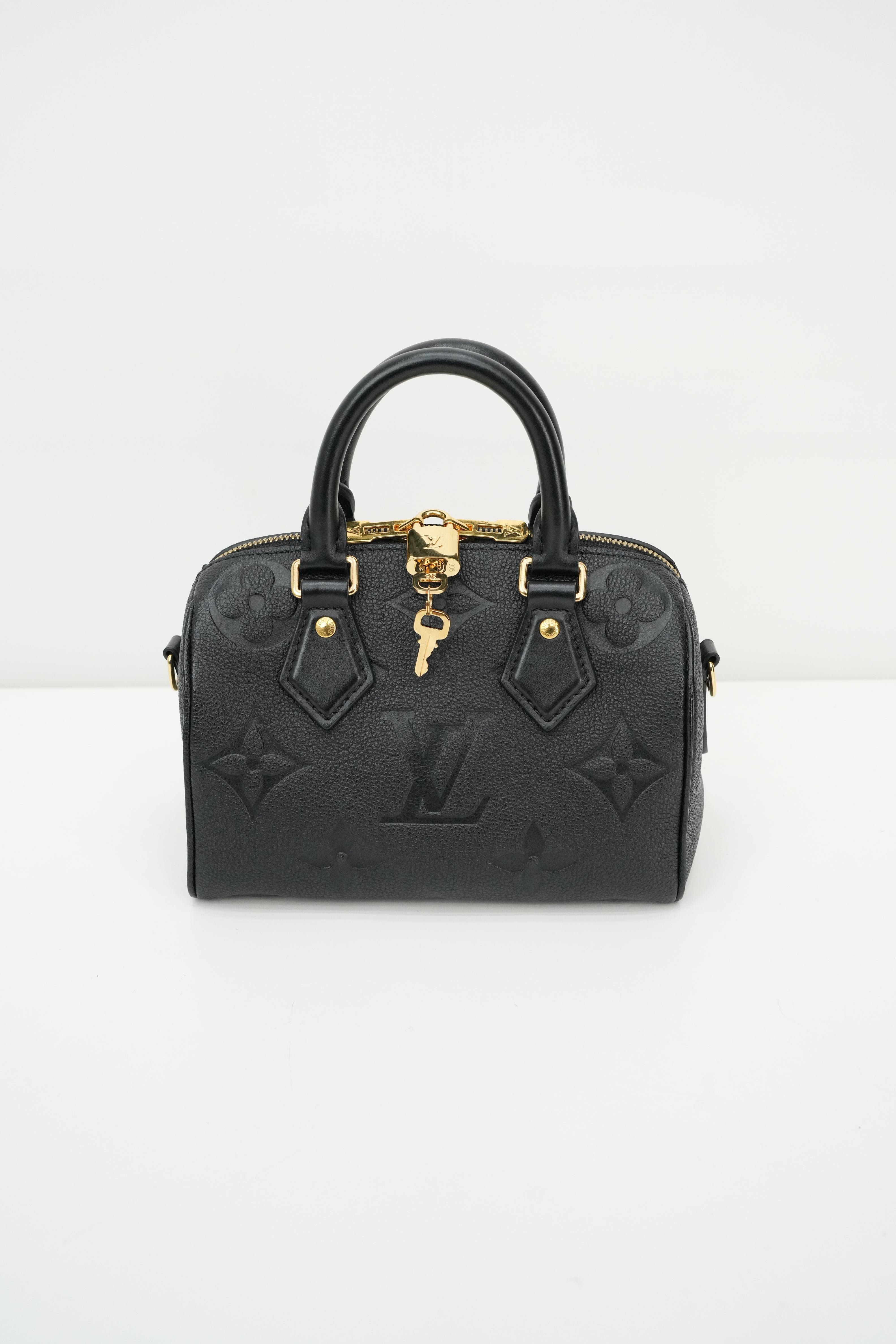 MONOGRAM EMPREINTE SPEEDY BANDOULIÈRE 20 BLACK