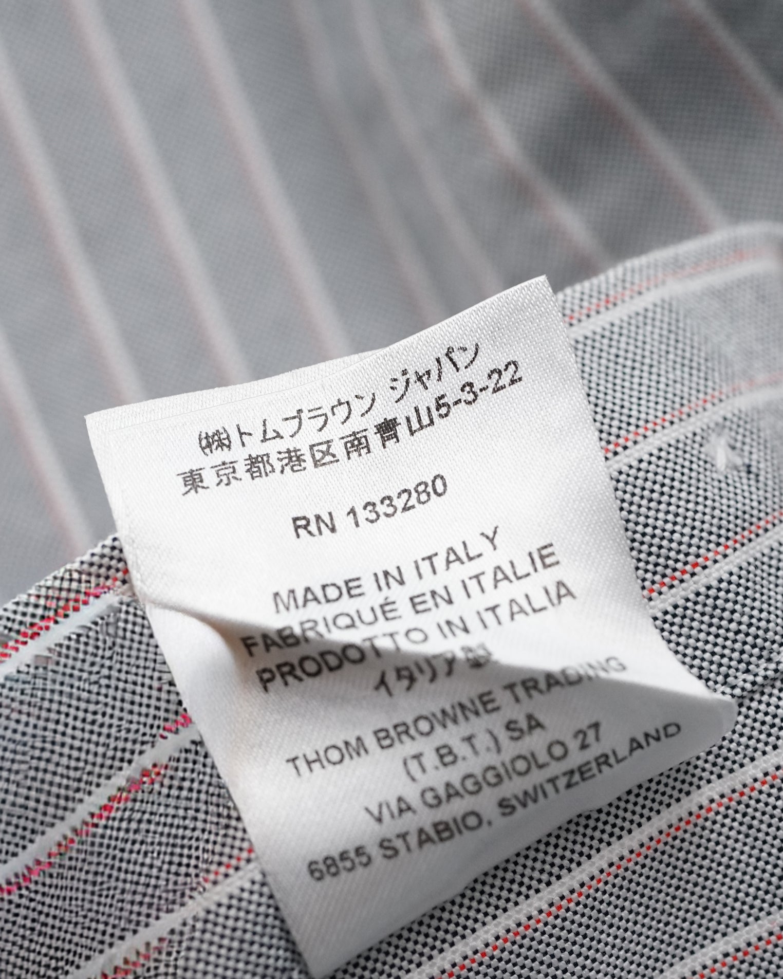 STRIPE LONG SLEEVES SHIRT MEDIUM GREY SIZE 3