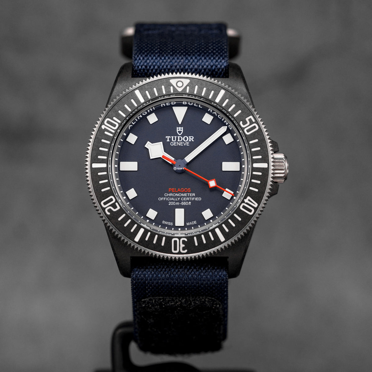 PELAGOS FXD BLACK CARBON 'ALINGHI RED BULL' BLUE DIAL (2025)