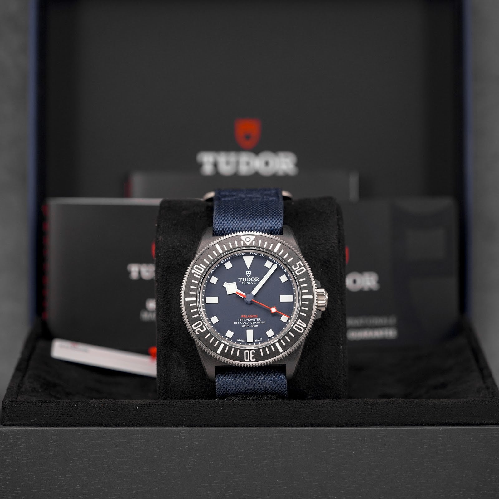 PELAGOS FXD BLACK CARBON 'ALINGHI RED BULL' BLUE DIAL (2025)