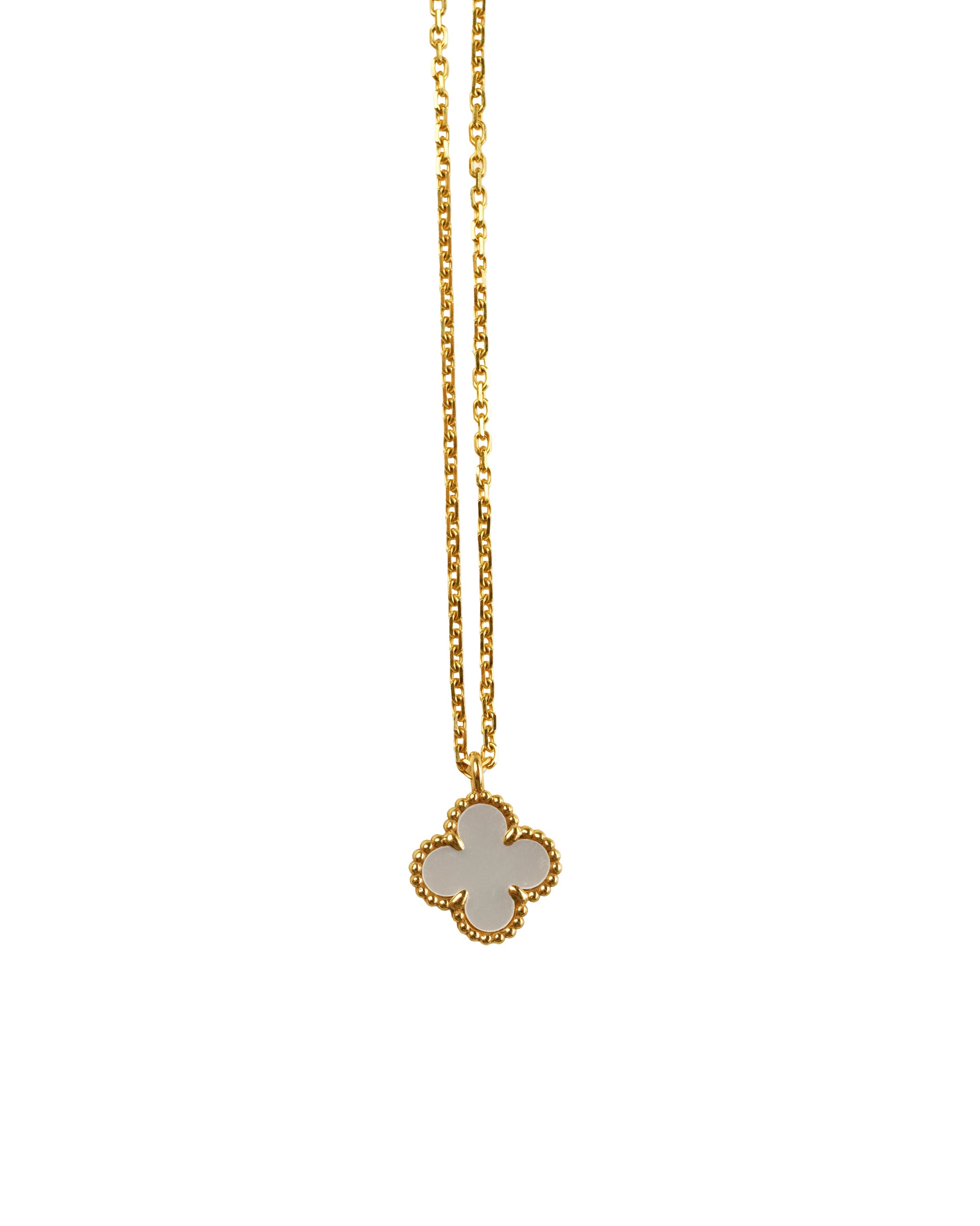 SWEET ALHAMBRA NECKLACE 18K GOLD MOTHER OF PEARL