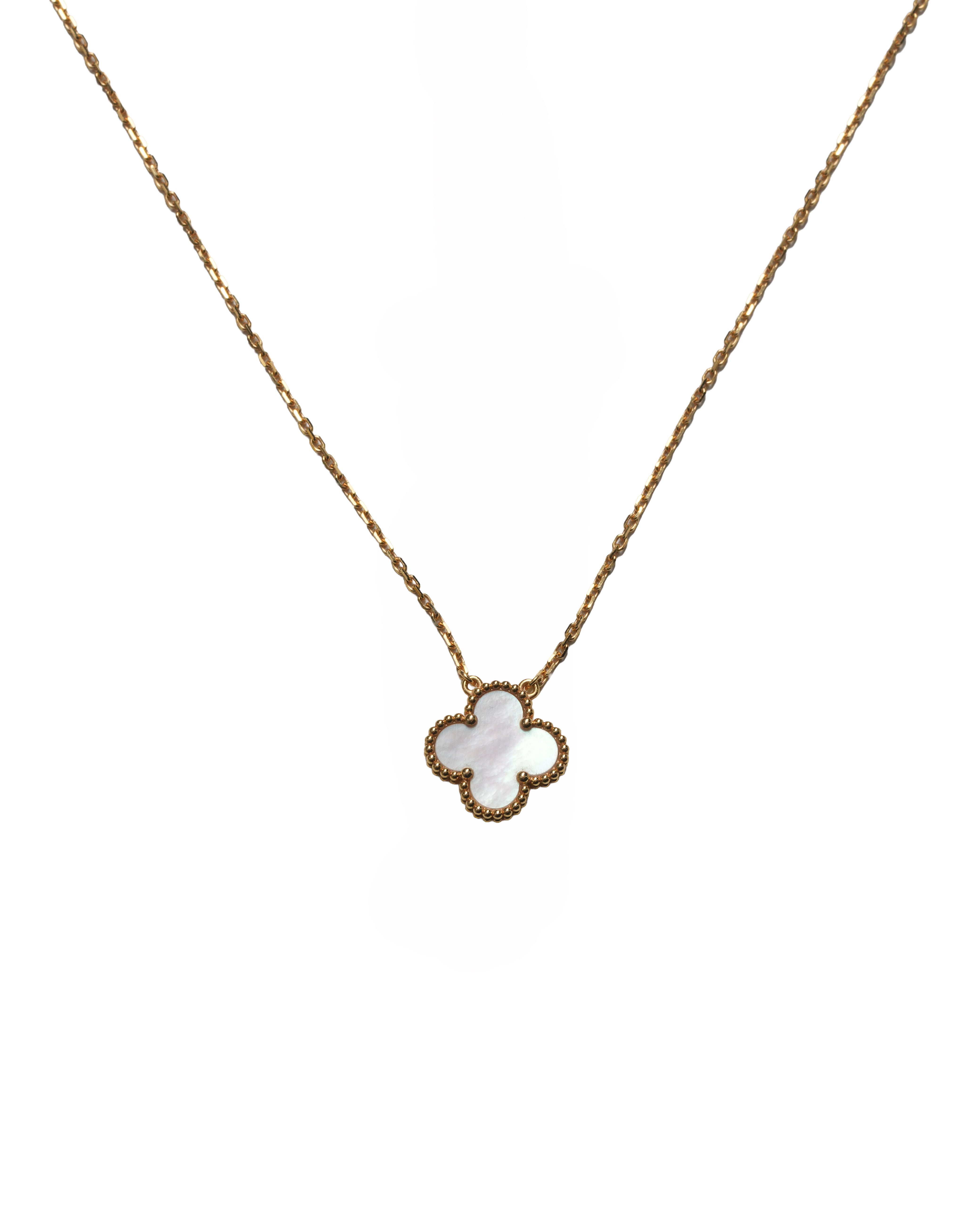 VINTAGE ALHAMBRA NECKLACE MOTHER OF PEARL