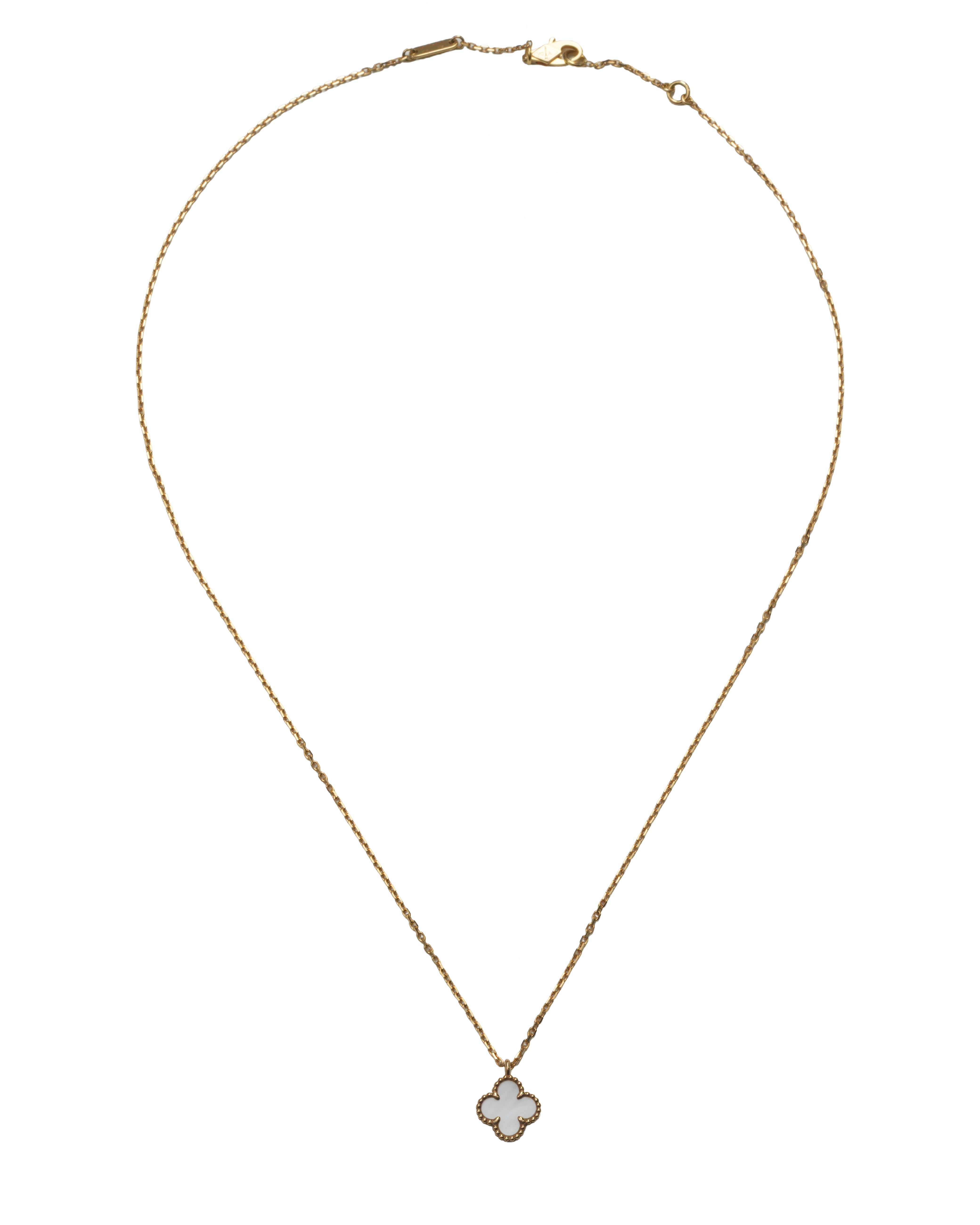 SWEET ALHAMBRA NECKLACE 18K GOLD MOTHER OF PEARL