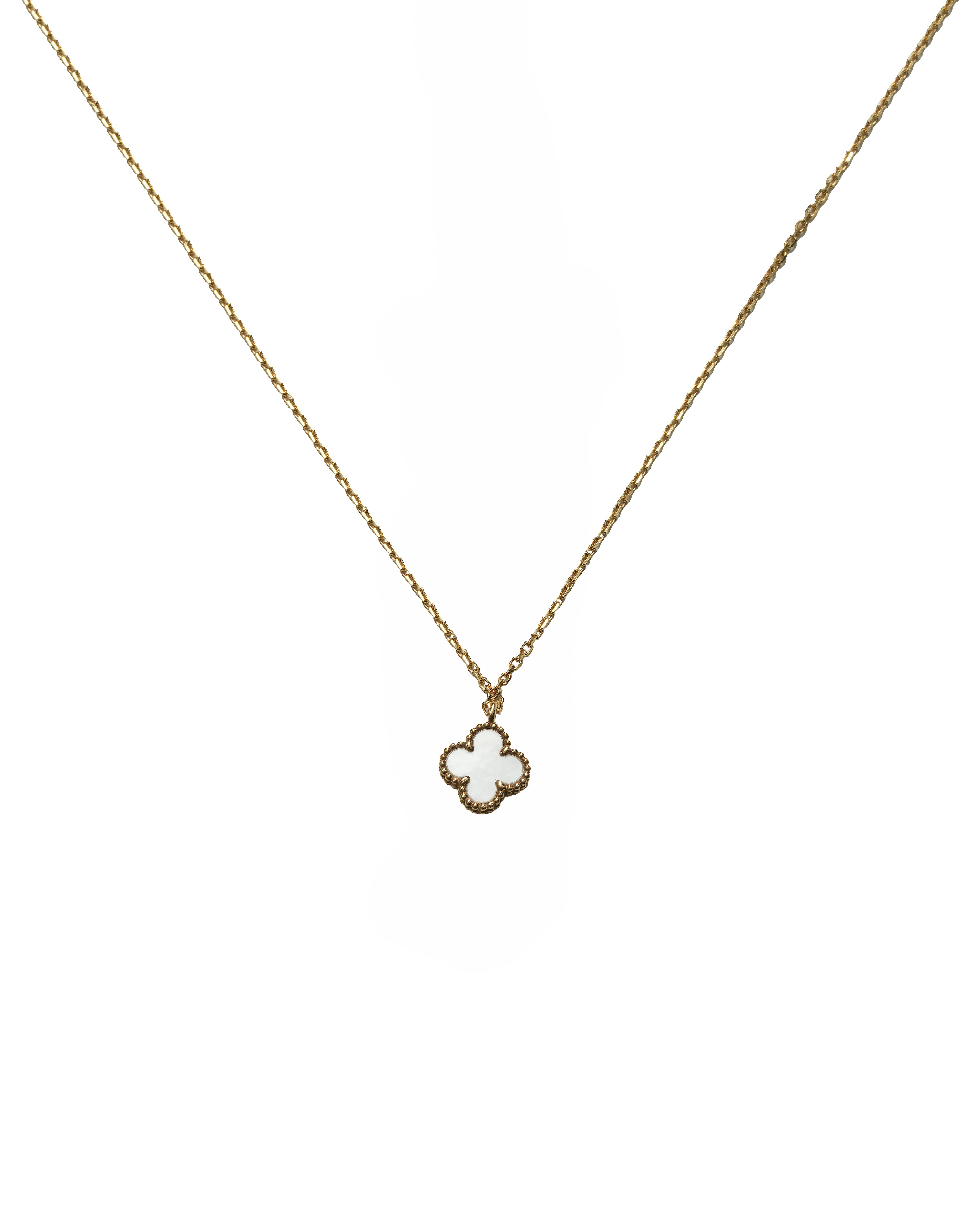 SWEET ALHAMBRA NECKLACE 18K GOLD MOTHER OF PEARL