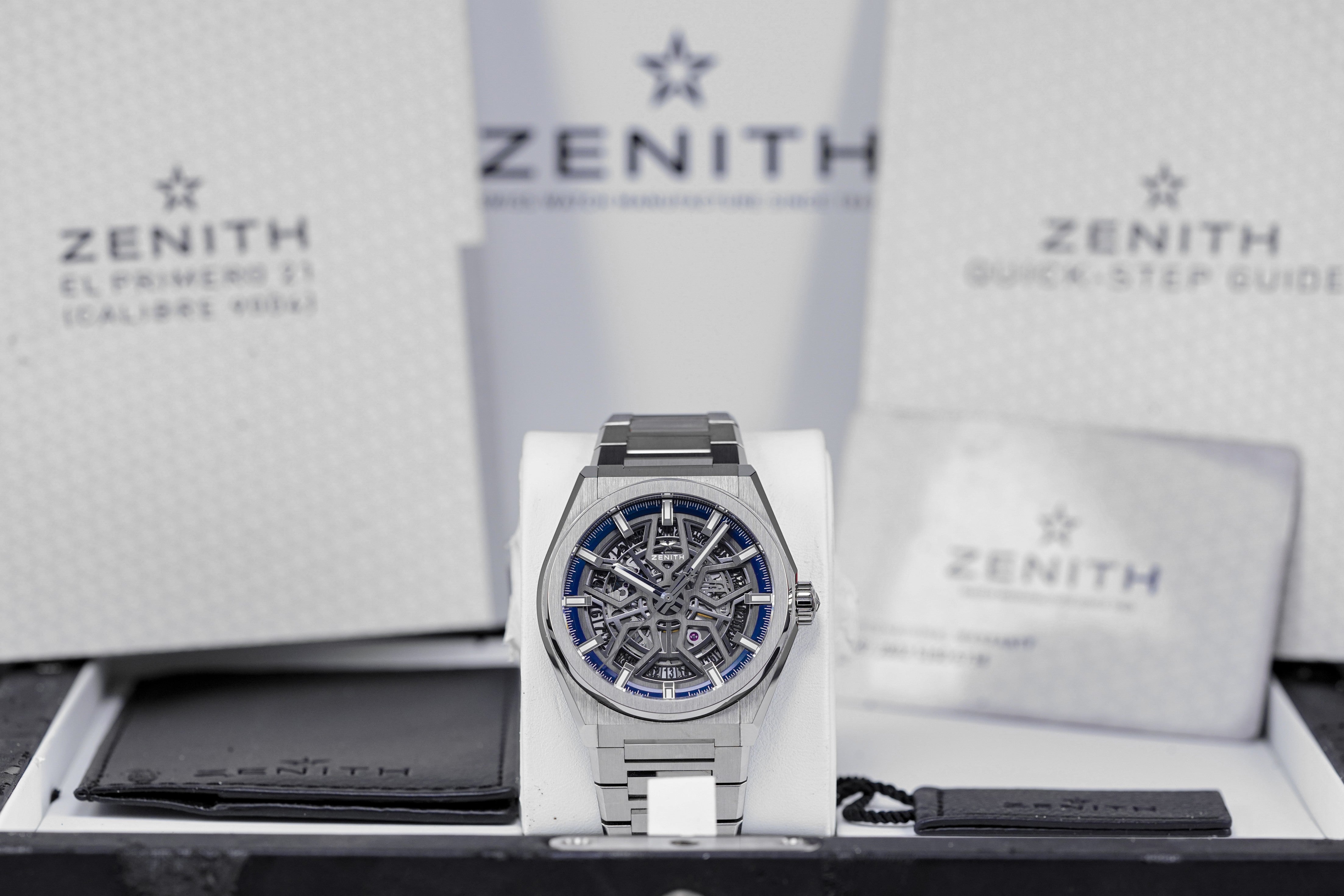 harga zenith defy classic 41 titanium skeleton