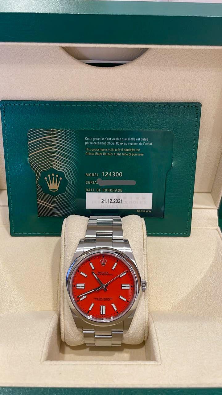 OYSTER PERPETUAL 41MM RED CORAL (2021)
