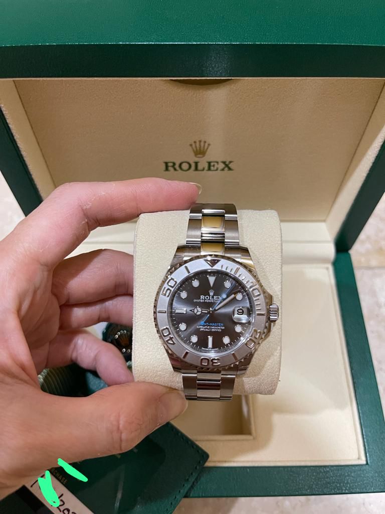 ROLEX YACHT-MASTER 37MM RHODIUM DIAL (2022) IDWX - Main Image