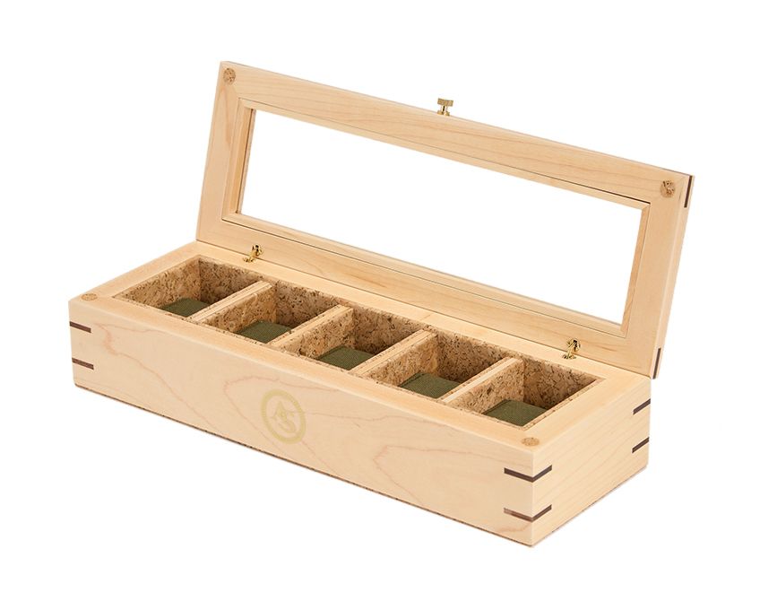 ANALOG SHIFT FLATIRON II 5-PIECE WATCH BOX NATURAL