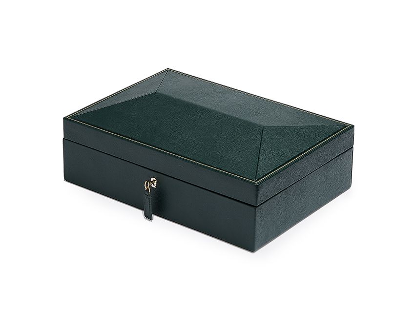 WOLF BRITISH RACING GREEN 8 PIECE WATCH BOX