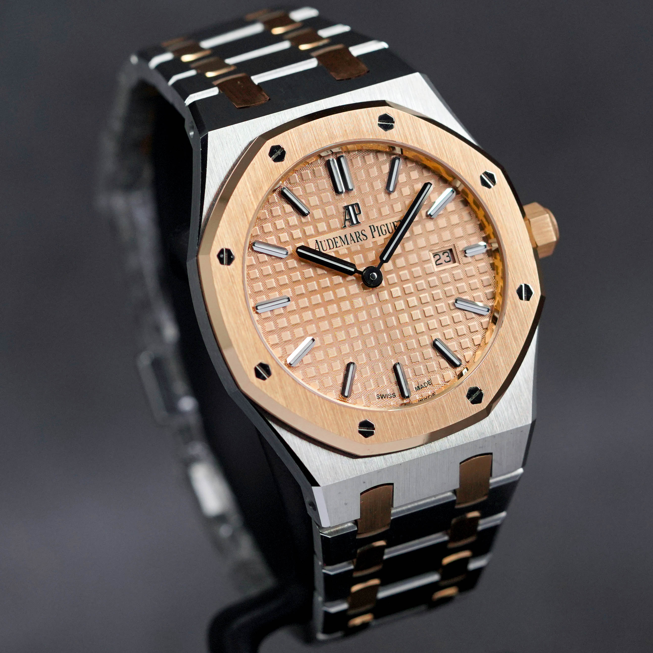 ROYAL OAK 33MM LADIES TWOTONE PINK GOLD (2020)