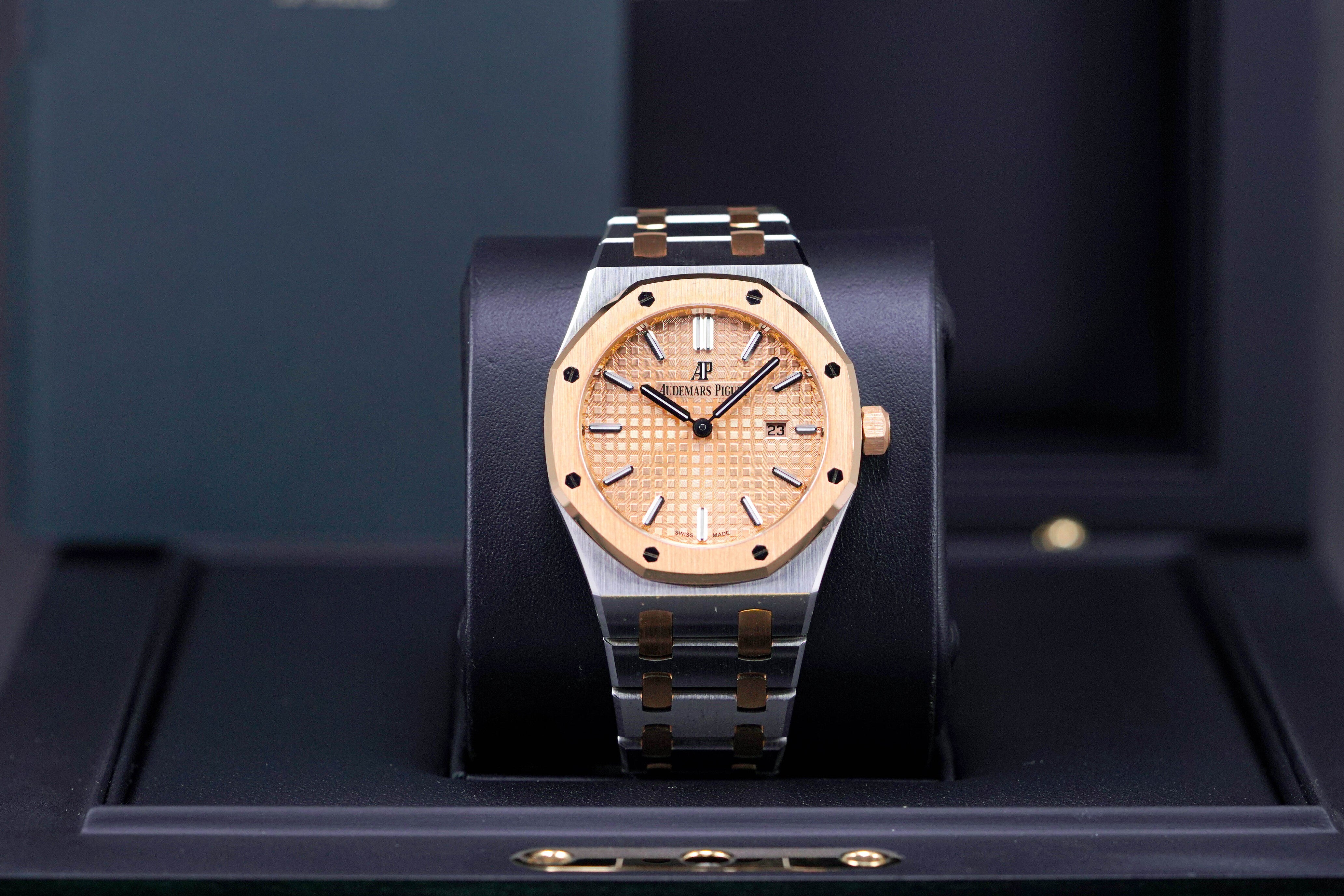 ROYAL OAK 33MM LADIES TWOTONE PINK GOLD (2020)