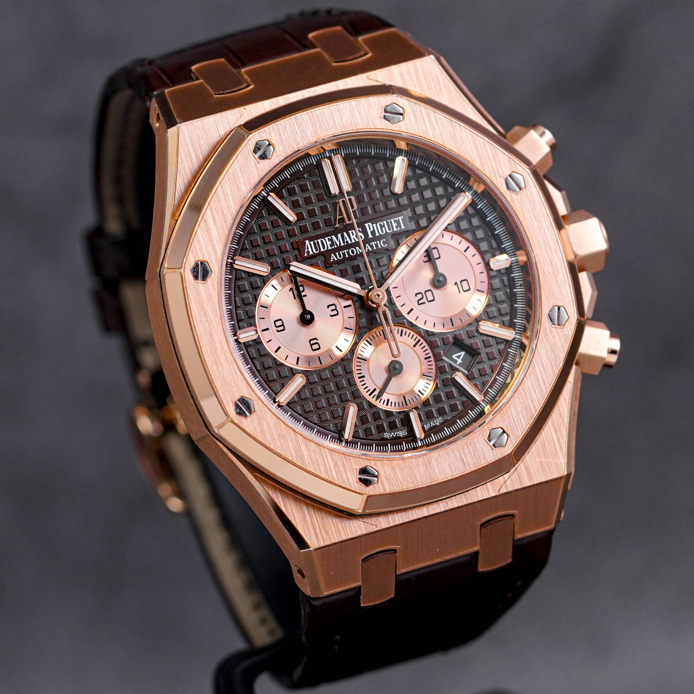 ROYAL OAK CHRONOGRAPH 41MM ROSEGOLD CHOCO DIAL (2017)