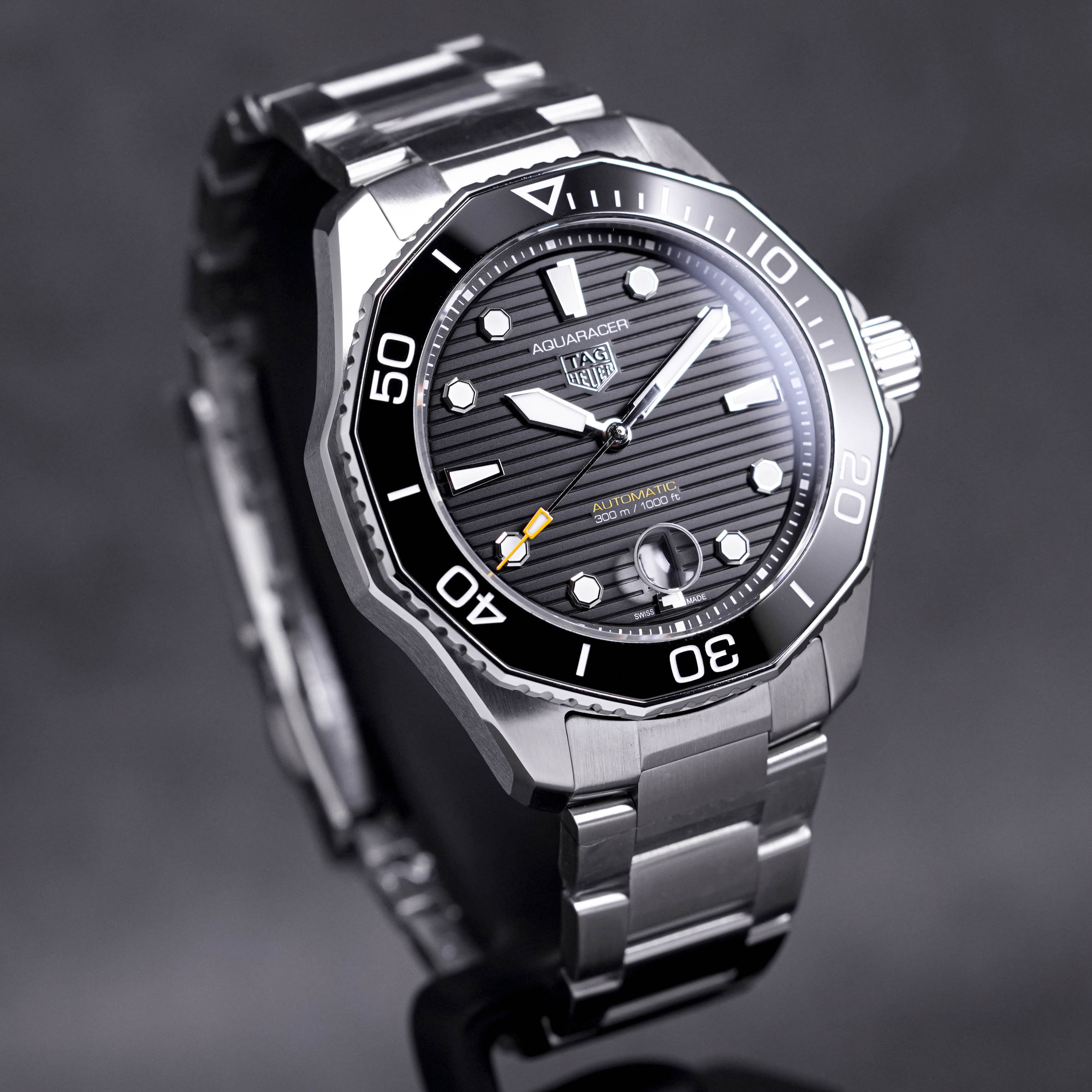 AQUARACER 300M CALIBRE 5 BLACK DIAL (2023)