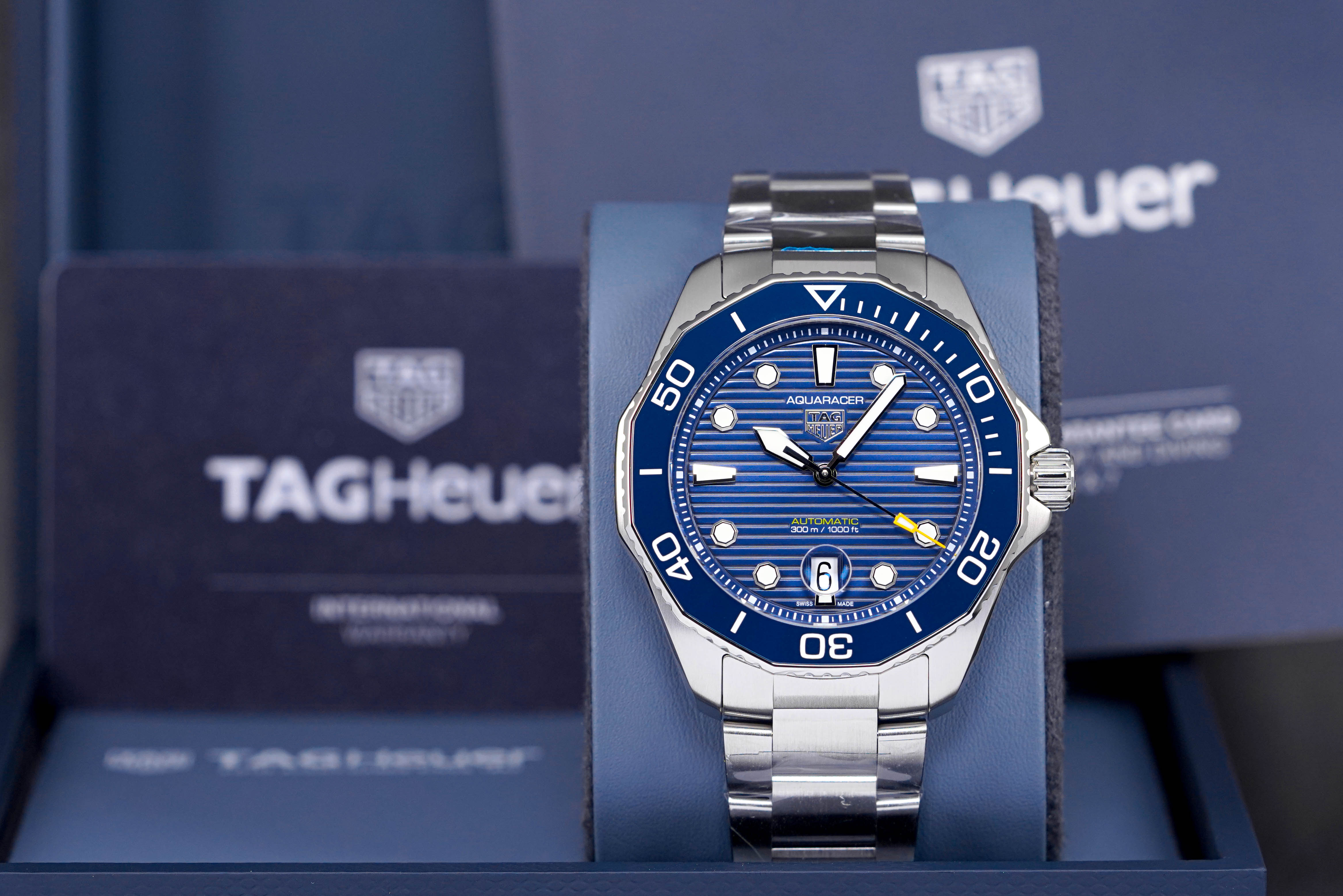 AQUARACER 300M CALIBRE 5 BLUE DIAL (2022)