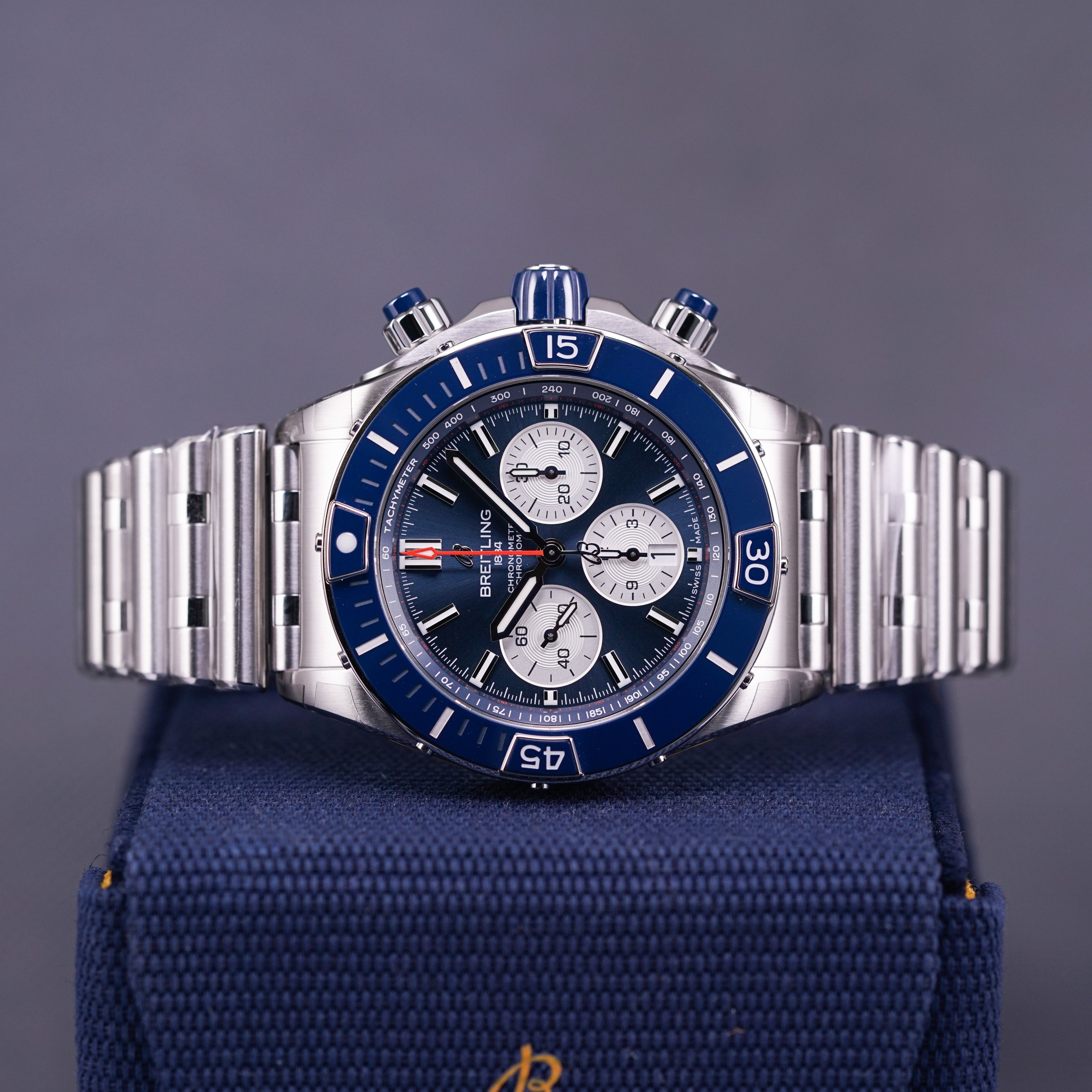 SUPER CHRONOMAT B01 BLUE DIAL