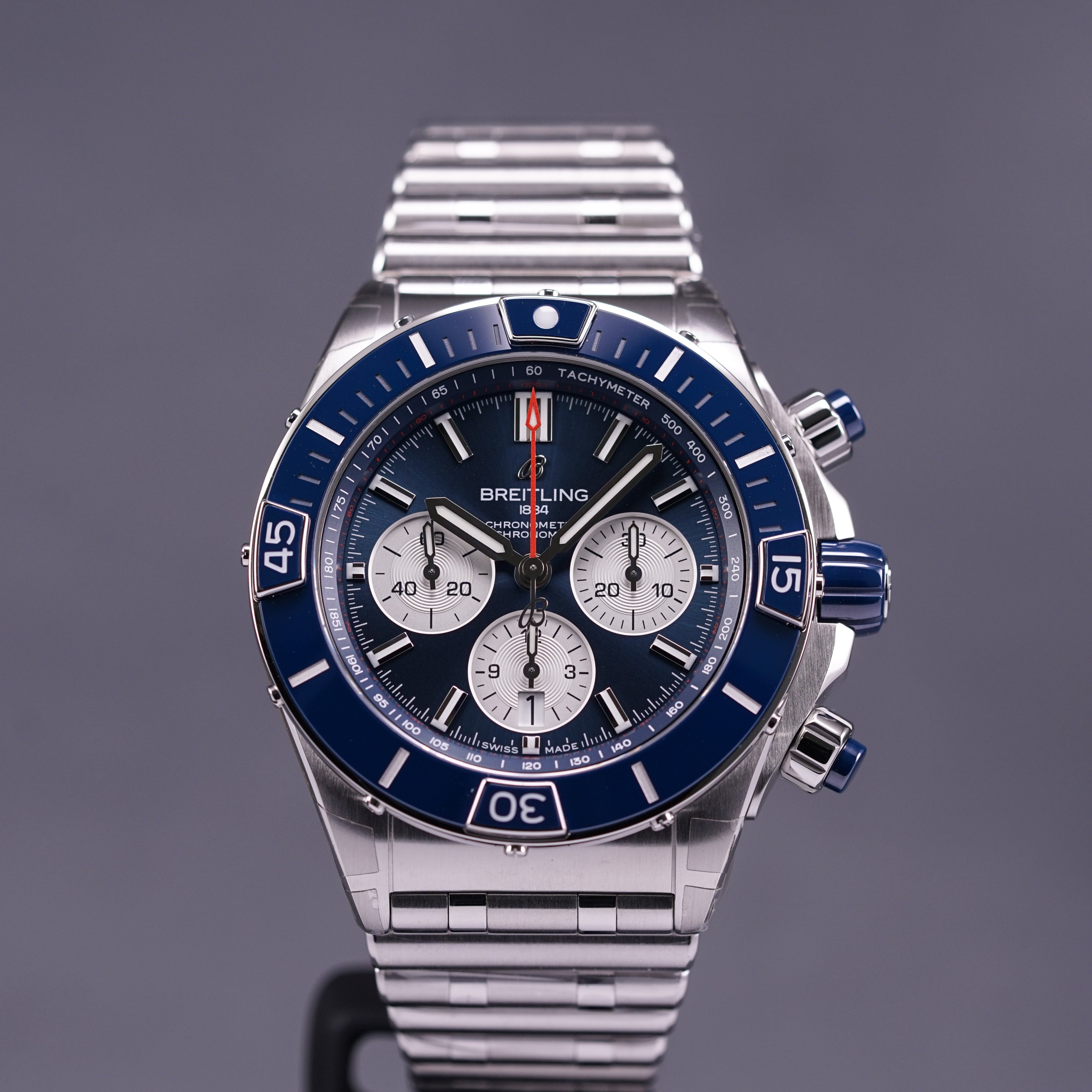 SUPER CHRONOMAT B01 BLUE DIAL