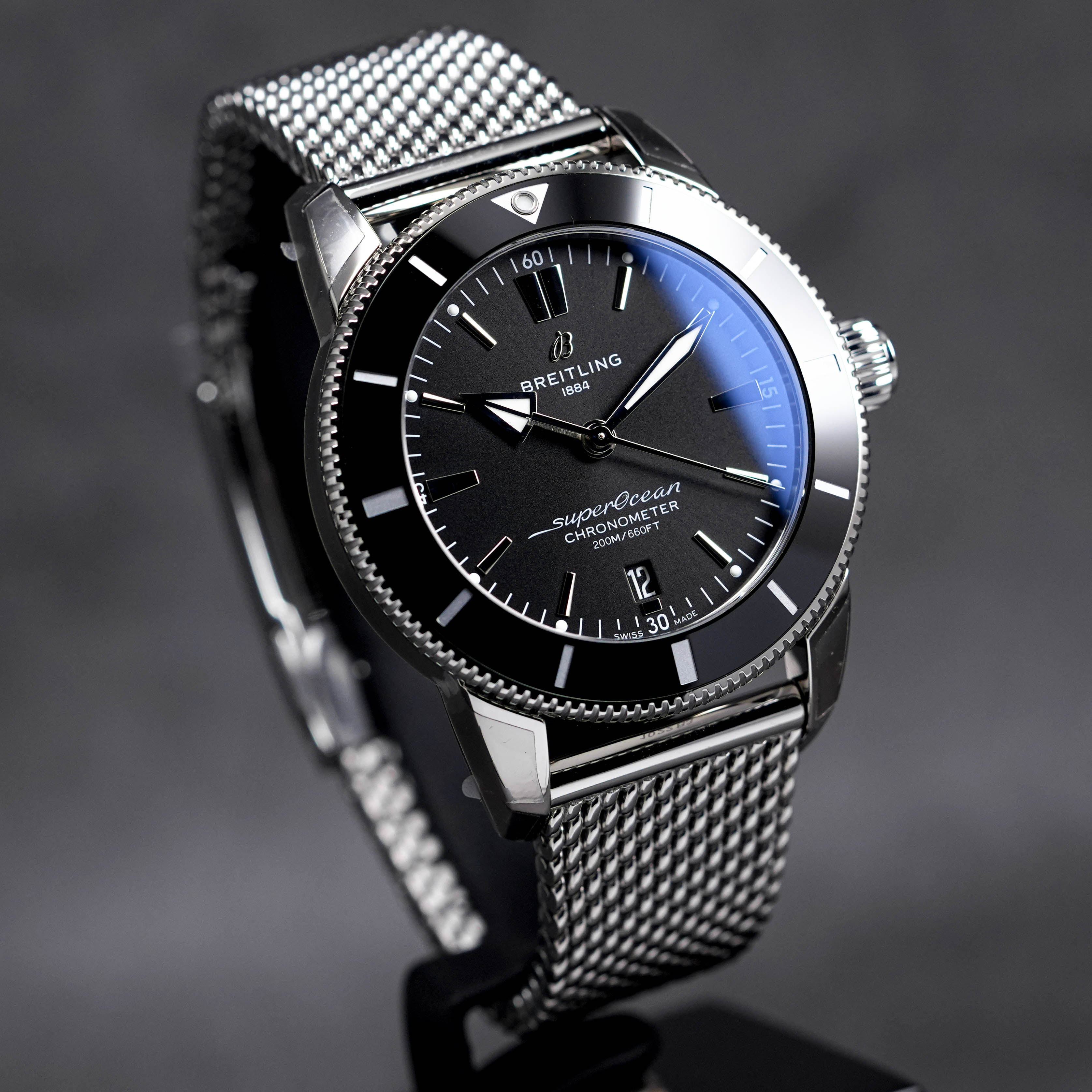 SUPEROCEAN HERITAGE 44MM BLACK DIAL (2023)