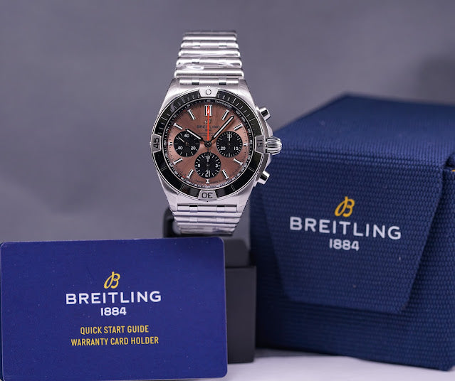 BREITLING CHRONOMAT B01 42MM SALMON DIAL