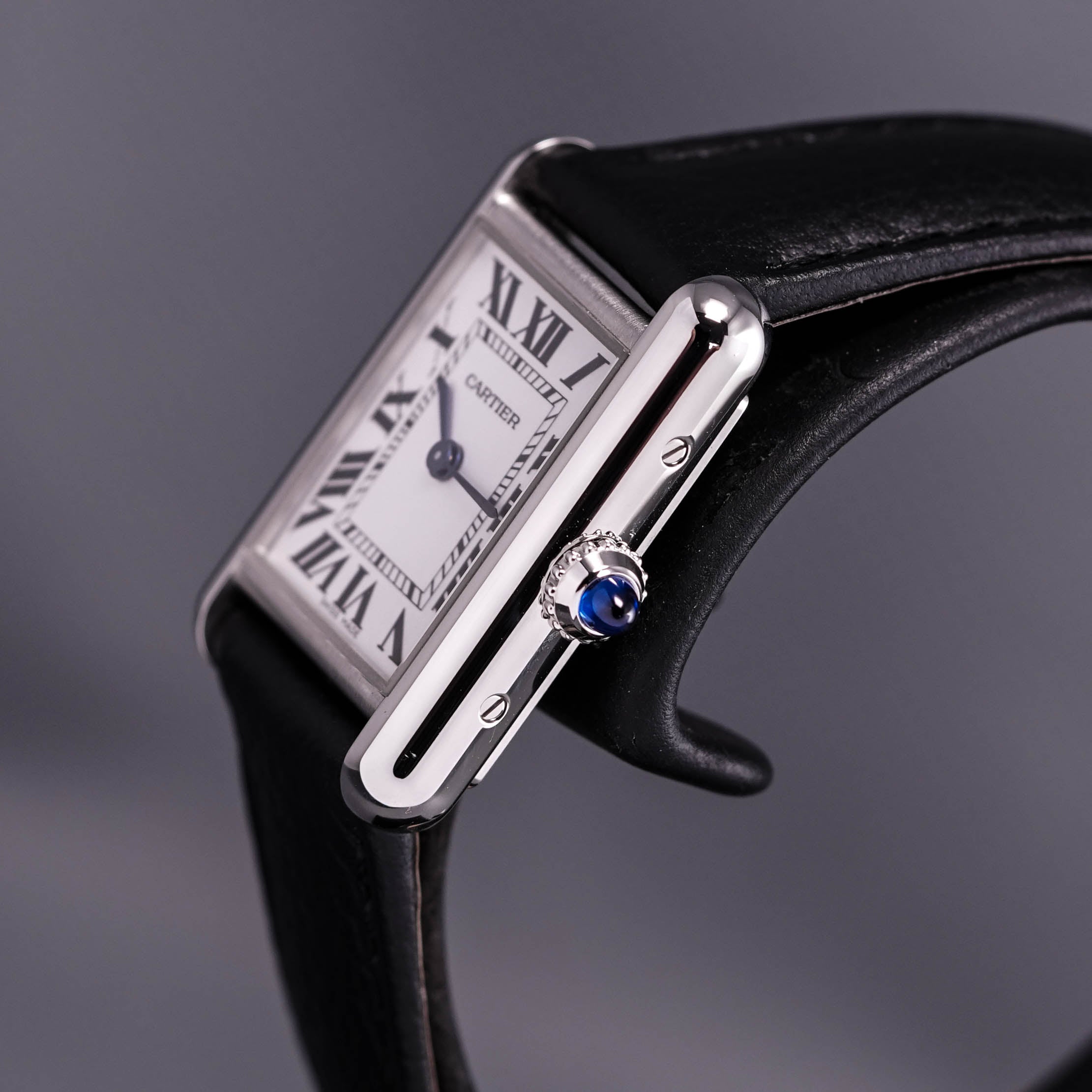 CARTIER TANK MUST DE CARTIER BLACK LEATHER (2022)