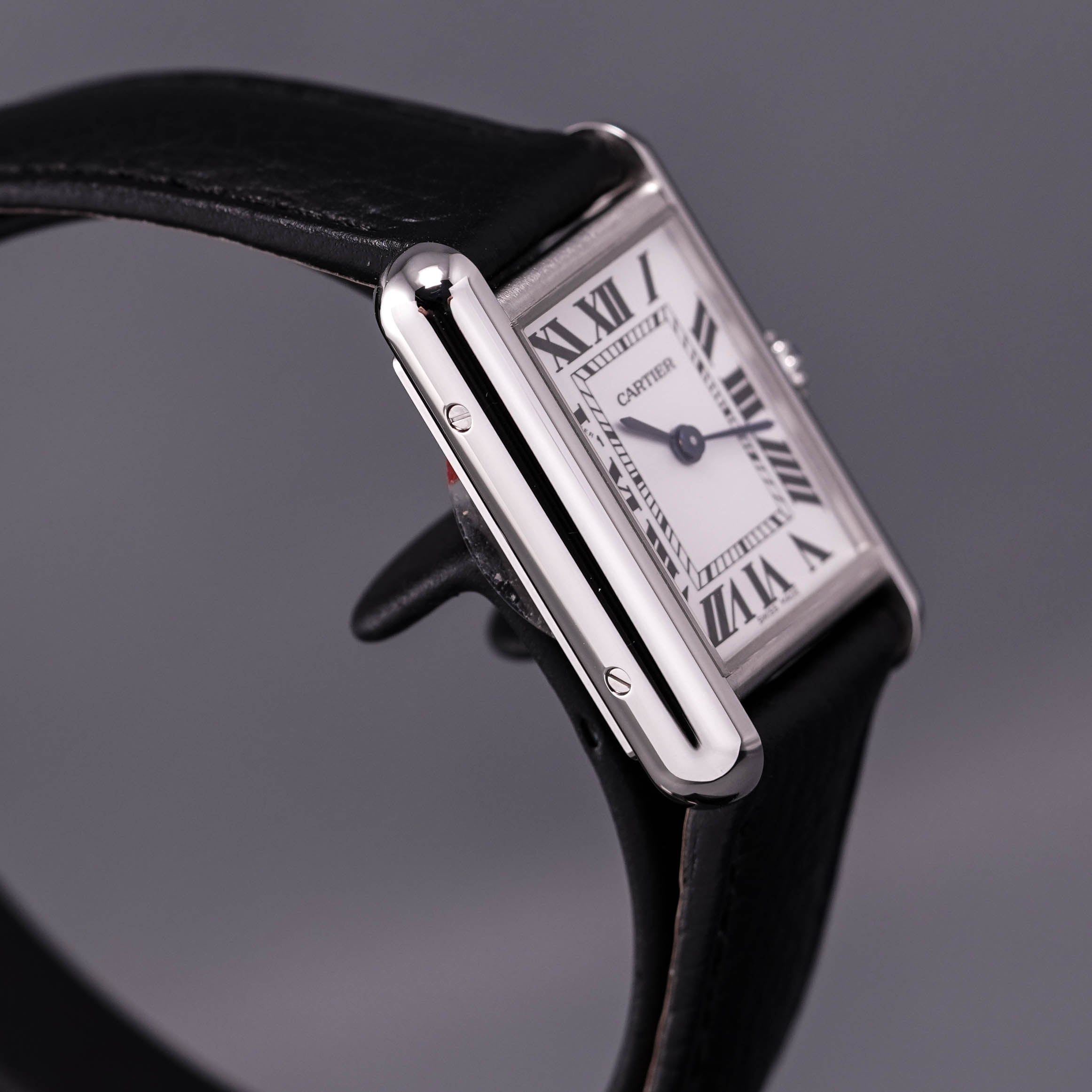 CARTIER TANK MUST DE CARTIER BLACK LEATHER (2022)