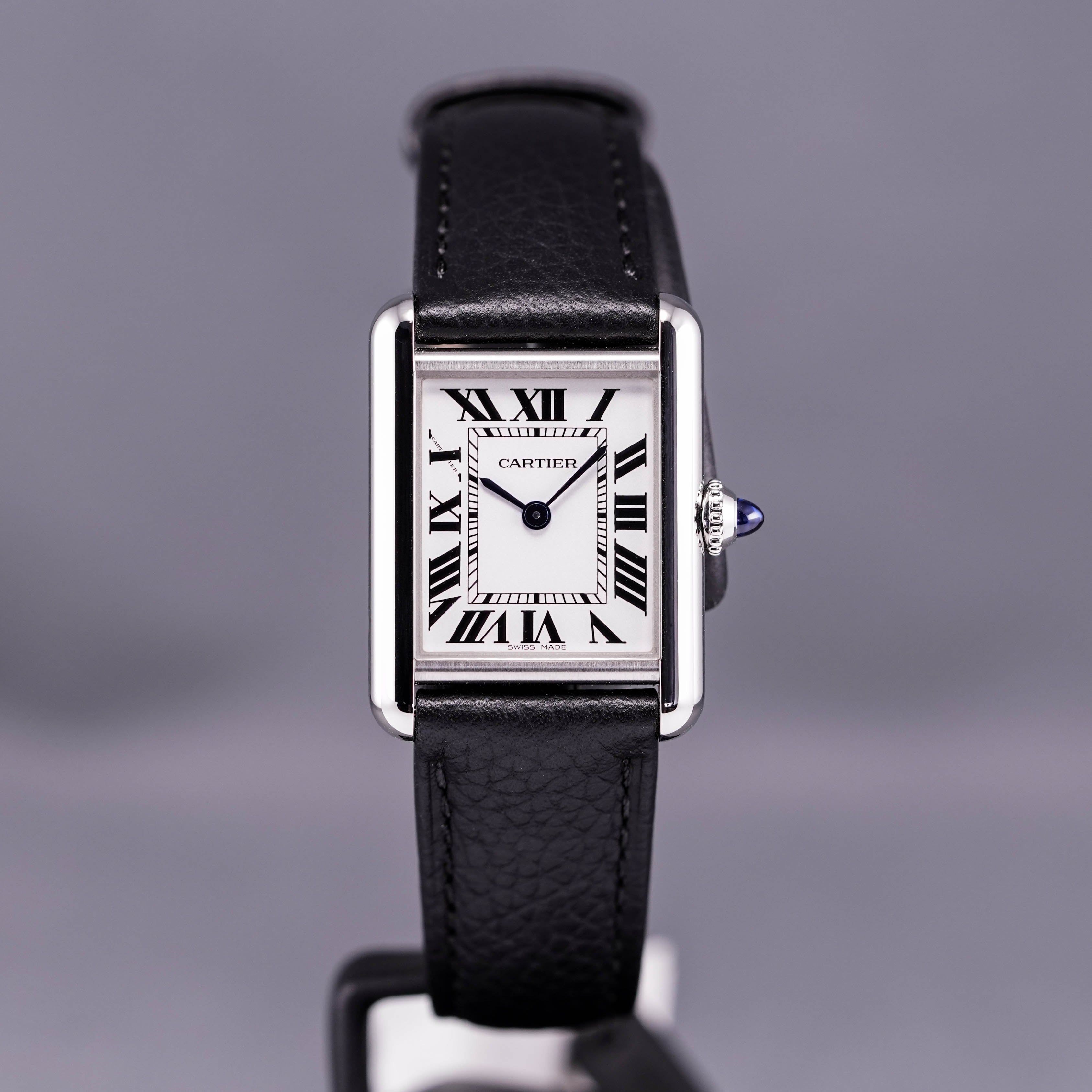 CARTIER TANK MUST DE CARTIER BLACK LEATHER (2022)