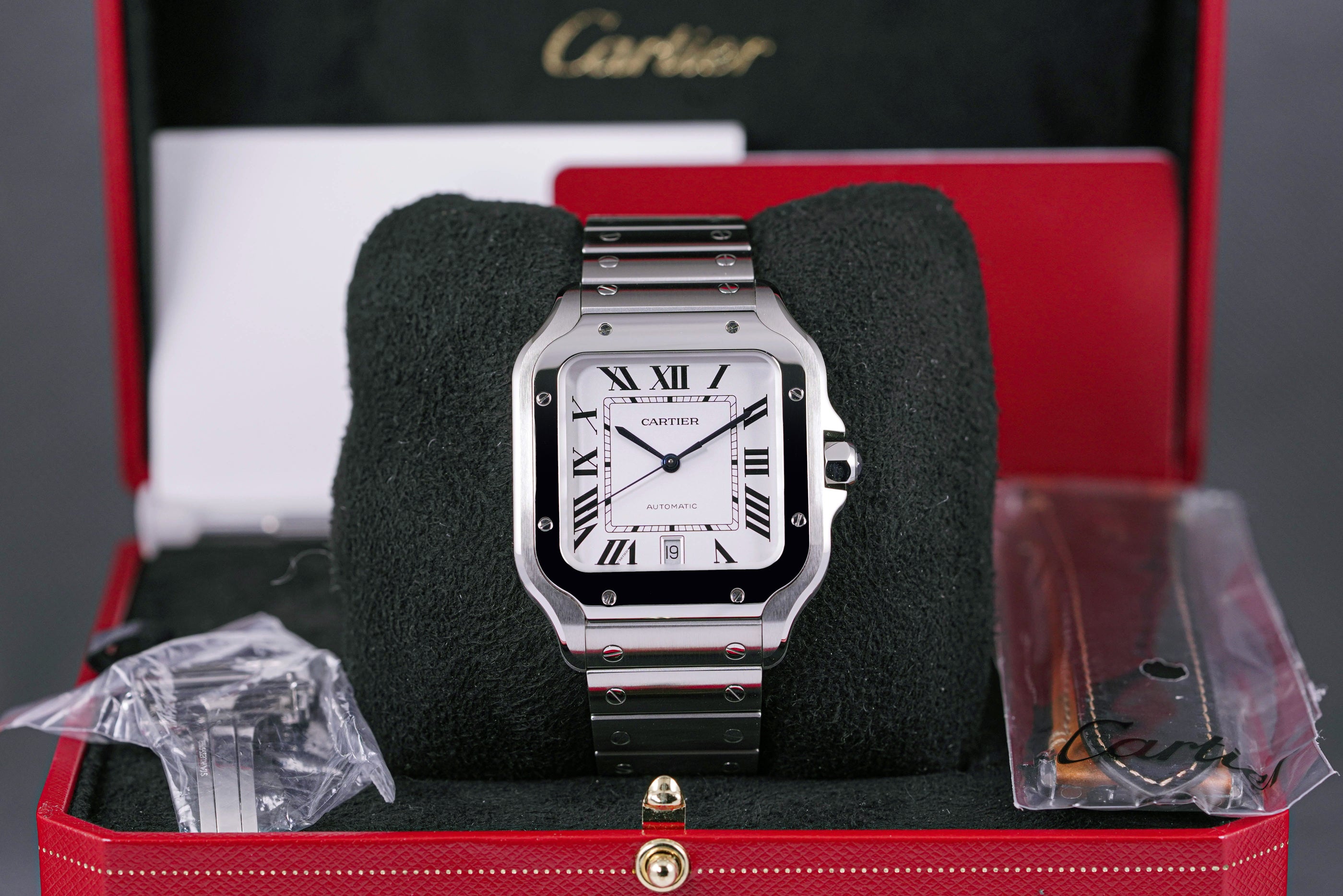 SANTOS DE CARTIER LARGE WHITE DIAL (2023)