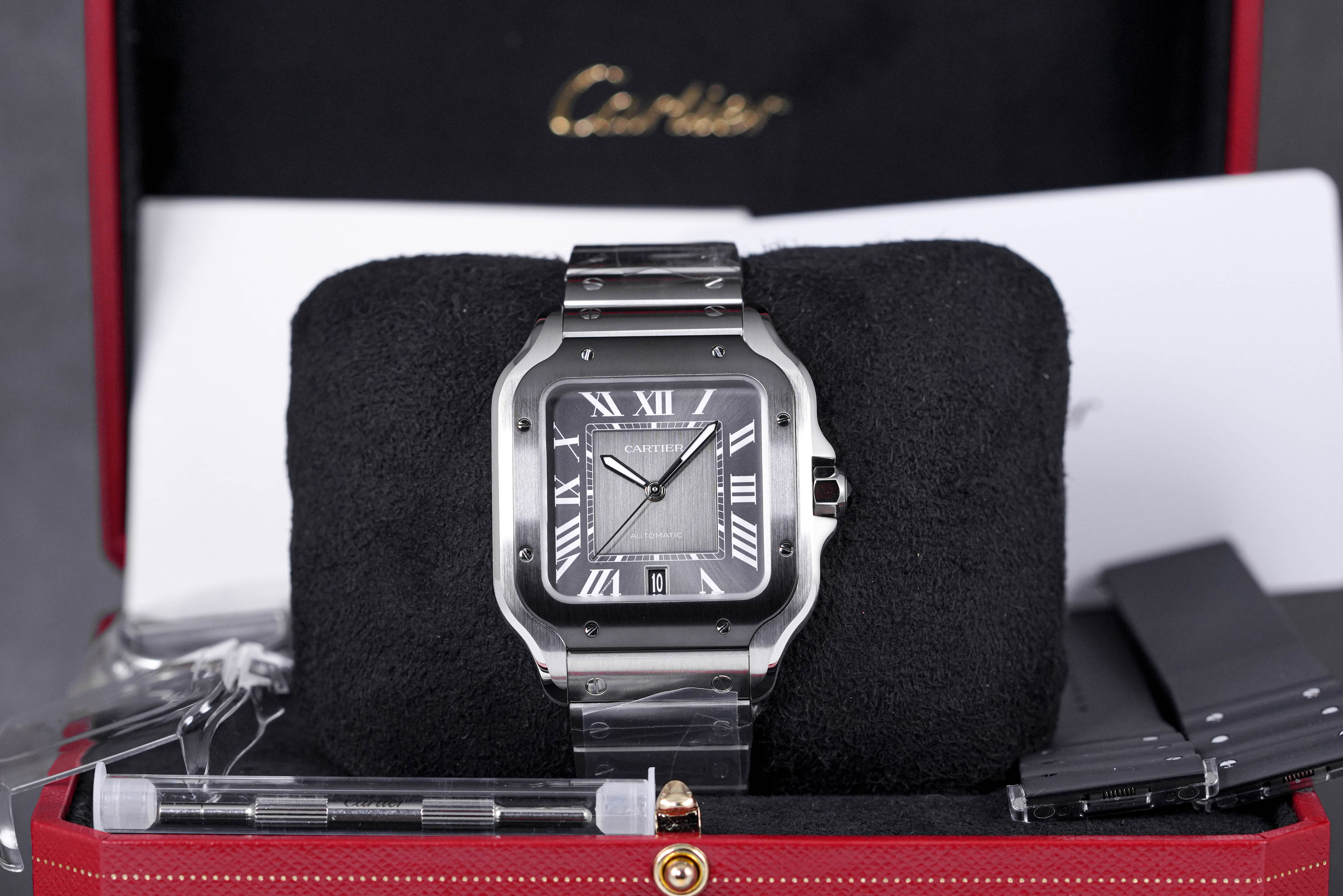 SANTOS DE CARTIER LARGE GREY DIAL (2023)