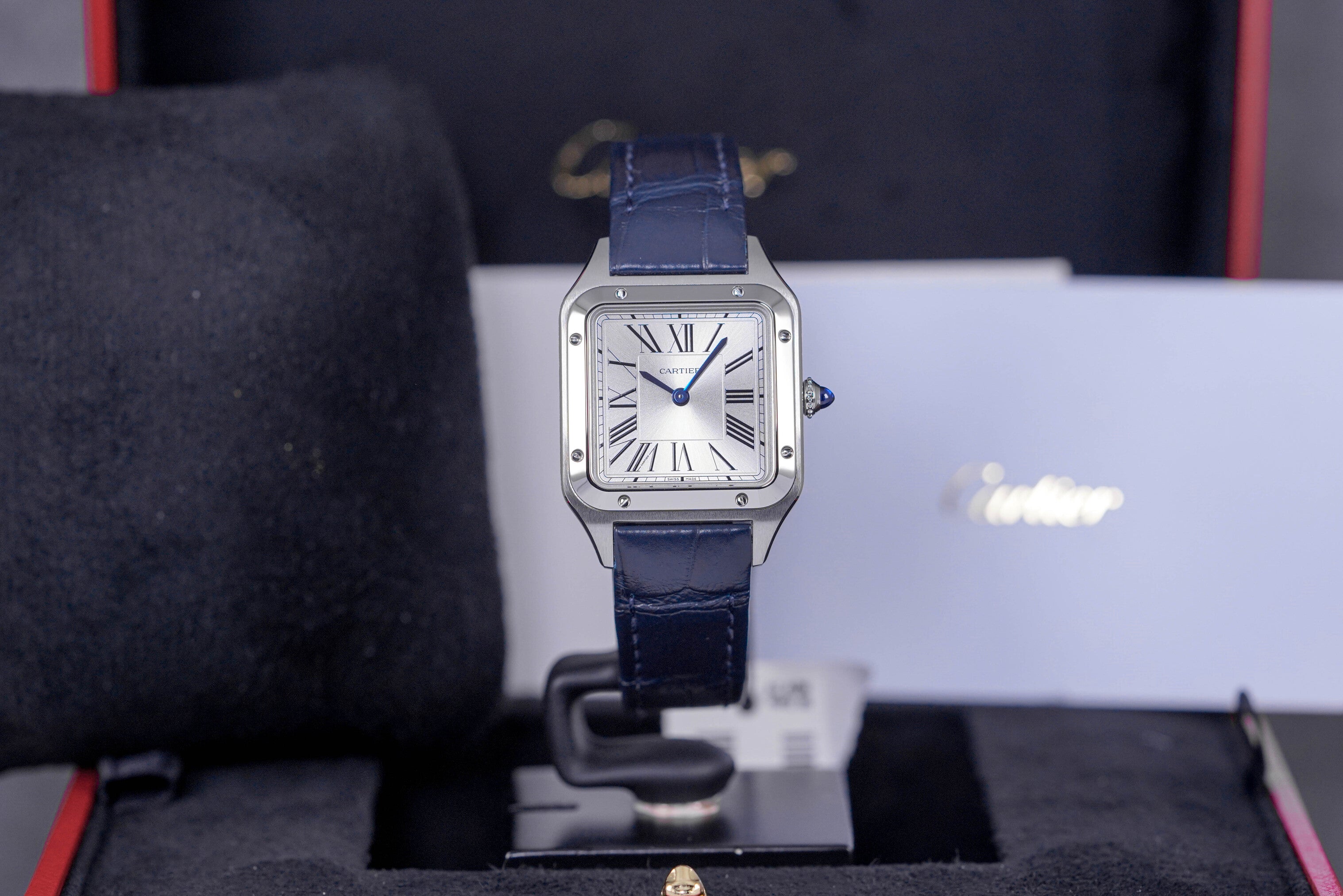 SANTOS DUMONT SMALL QUARTZ SILVER DIAL (2023)