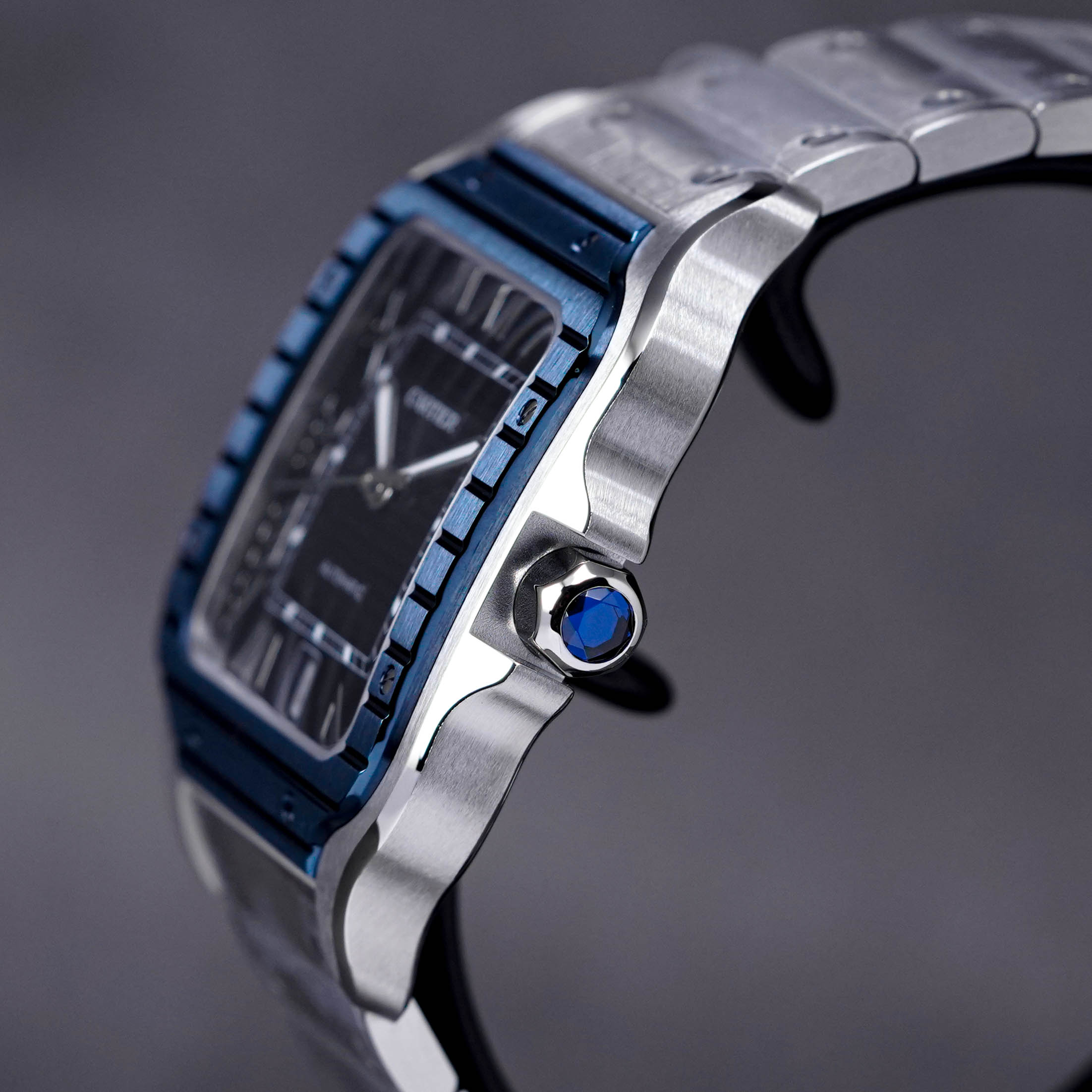 SANTOS DE CARTIER LARGE PVD BLUE DIAL (2022)