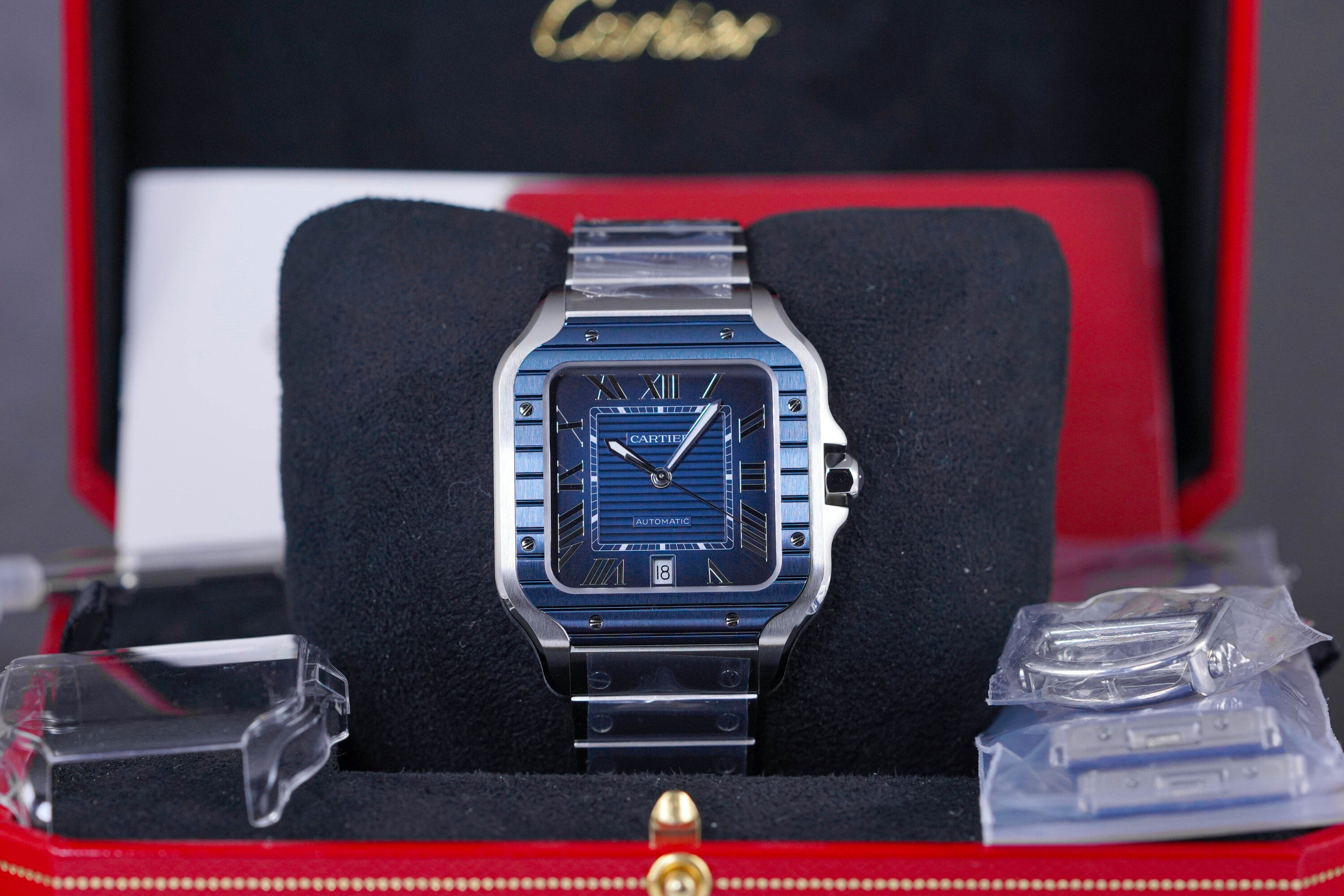 SANTOS DE CARTIER LARGE PVD BLUE DIAL (2022)