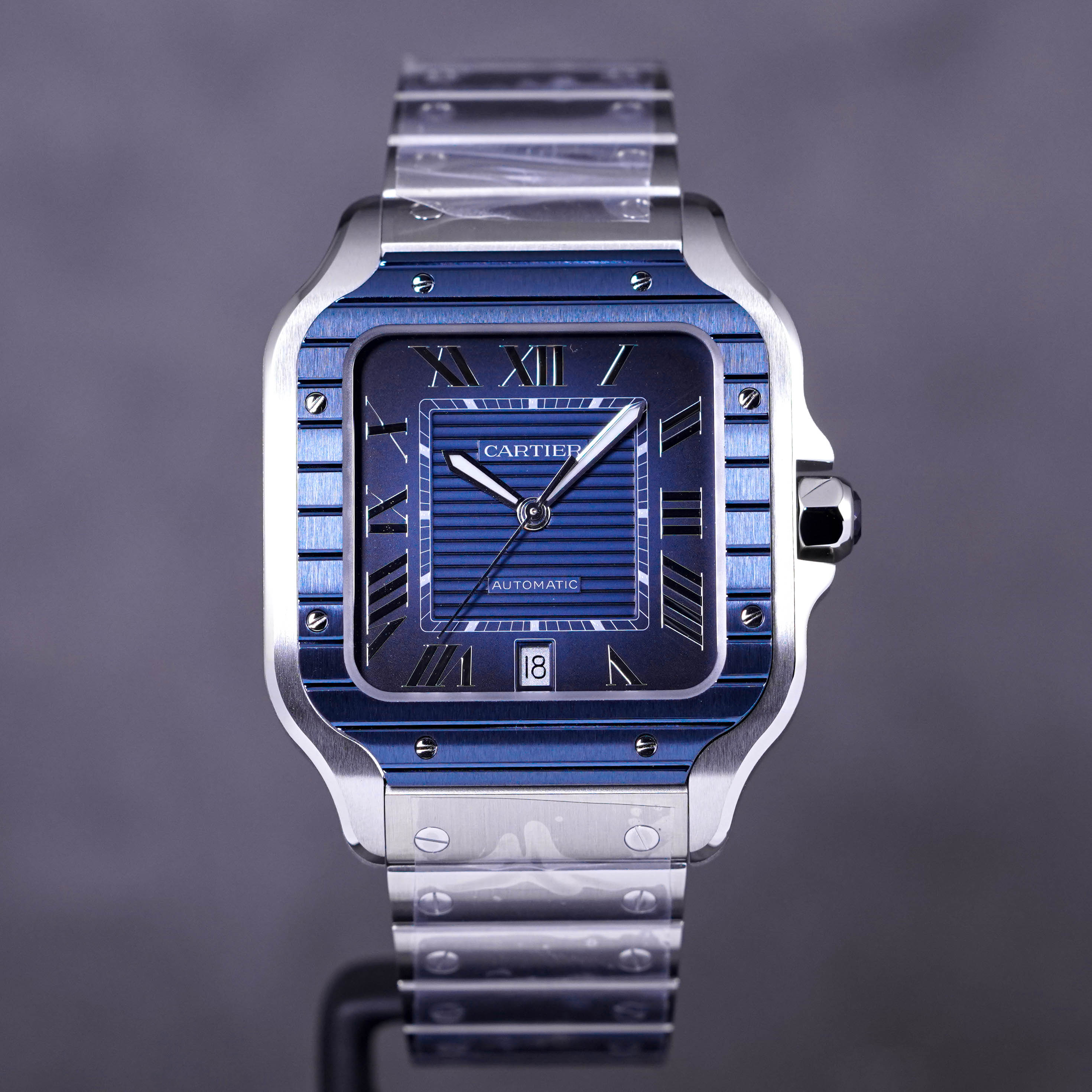 SANTOS DE CARTIER LARGE PVD BLUE DIAL (2022)