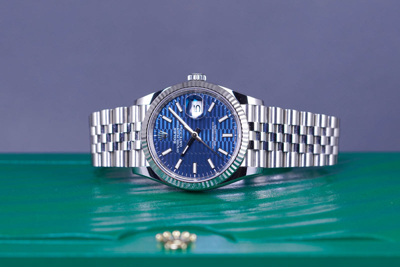 DATEJUST 36MM BLUE FLUTED DIAL FLUTED JUBILEE (2021)