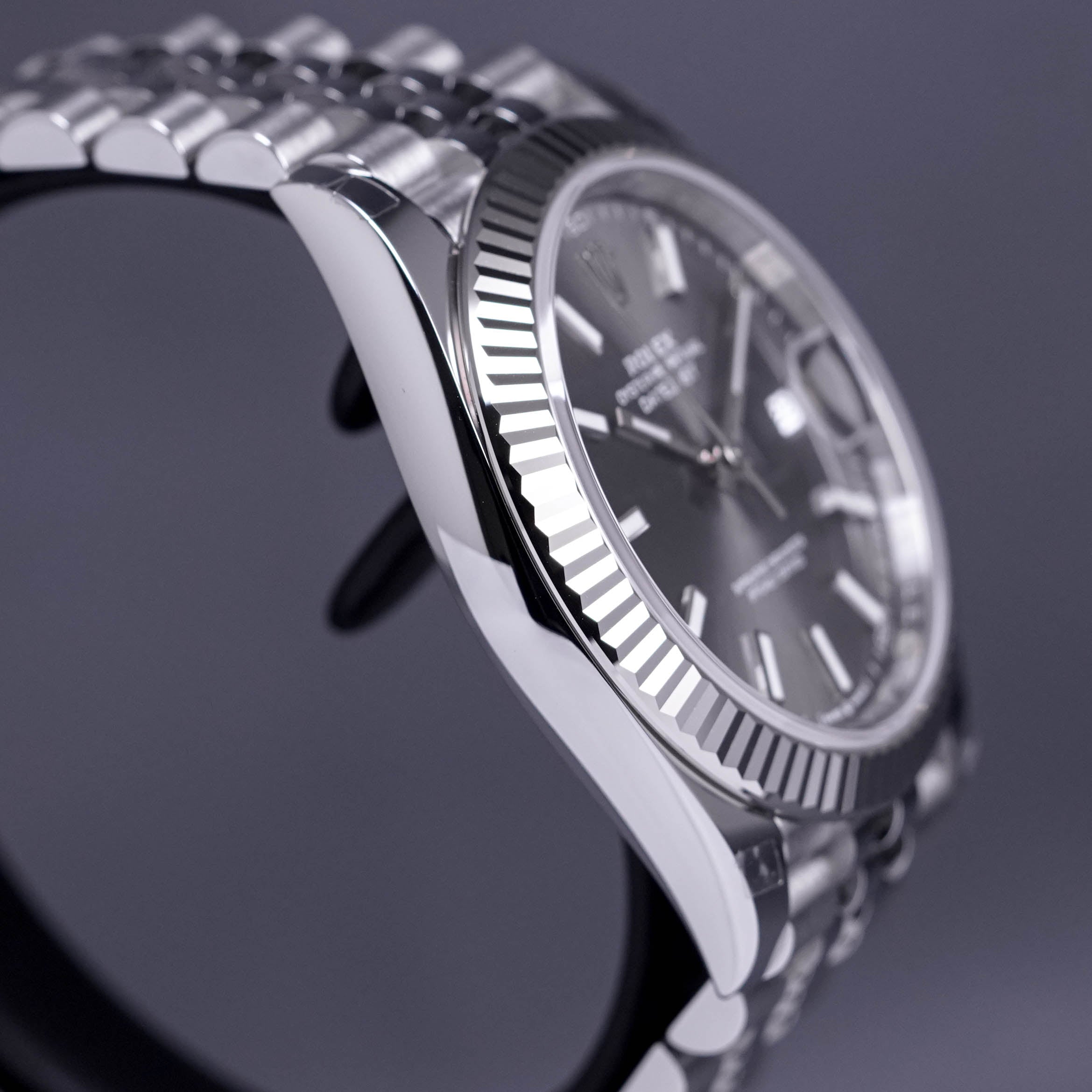 DATEJUST 41MM FLUTED JUBILEE RHODIUM DIAL (2022)