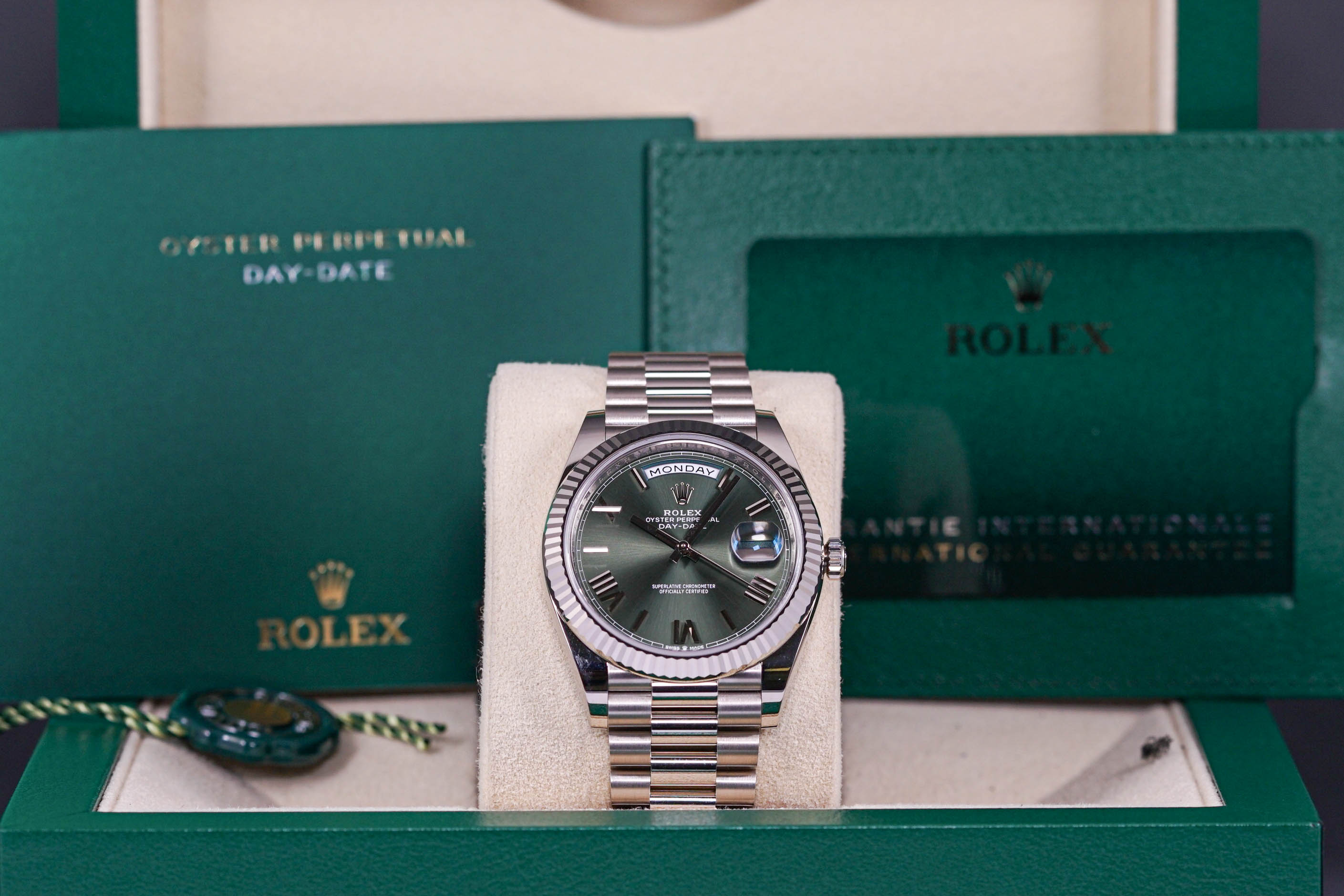 DAYDATE 40MM WHITEGOLD GREEN DIAL (2022)