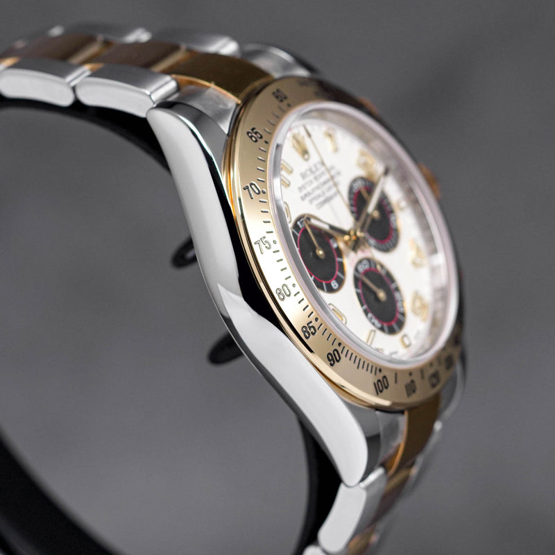 DAYTONA TWOTONE YELLOWGOLD ARABIC WHITE DIAL (2016)