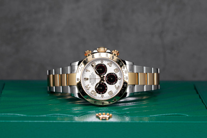 DAYTONA TWOTONE YELLOWGOLD ARABIC WHITE DIAL (2016)