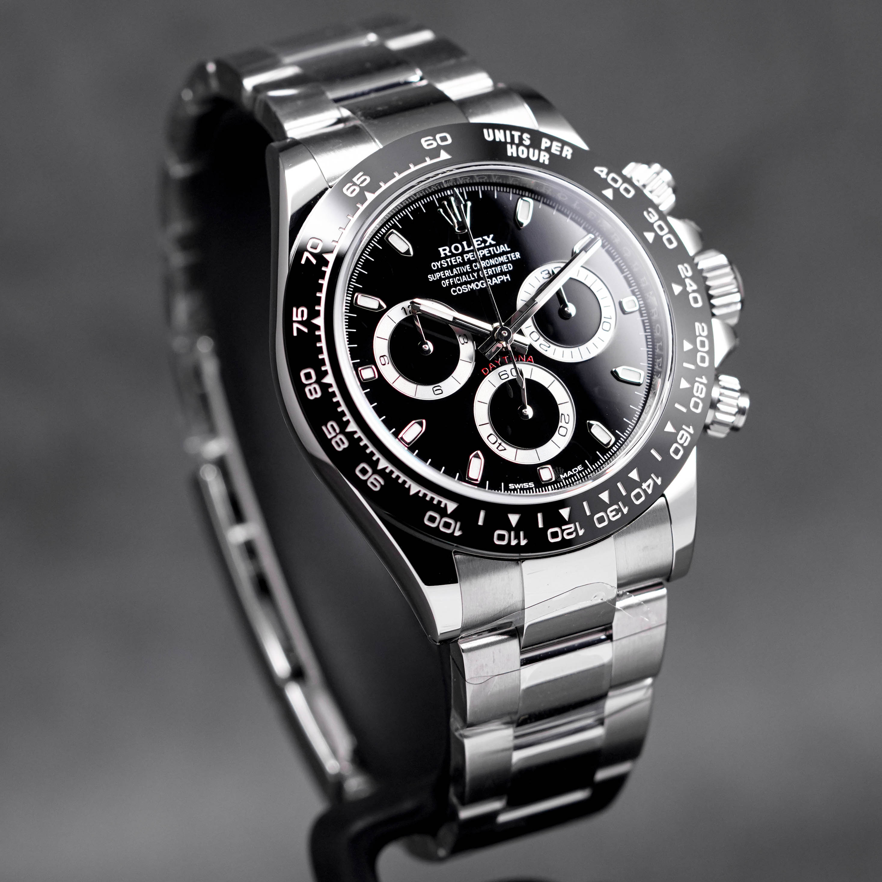 DAYTONA STEEL CERAMIC BEZEL BLACK DIAL (2023)